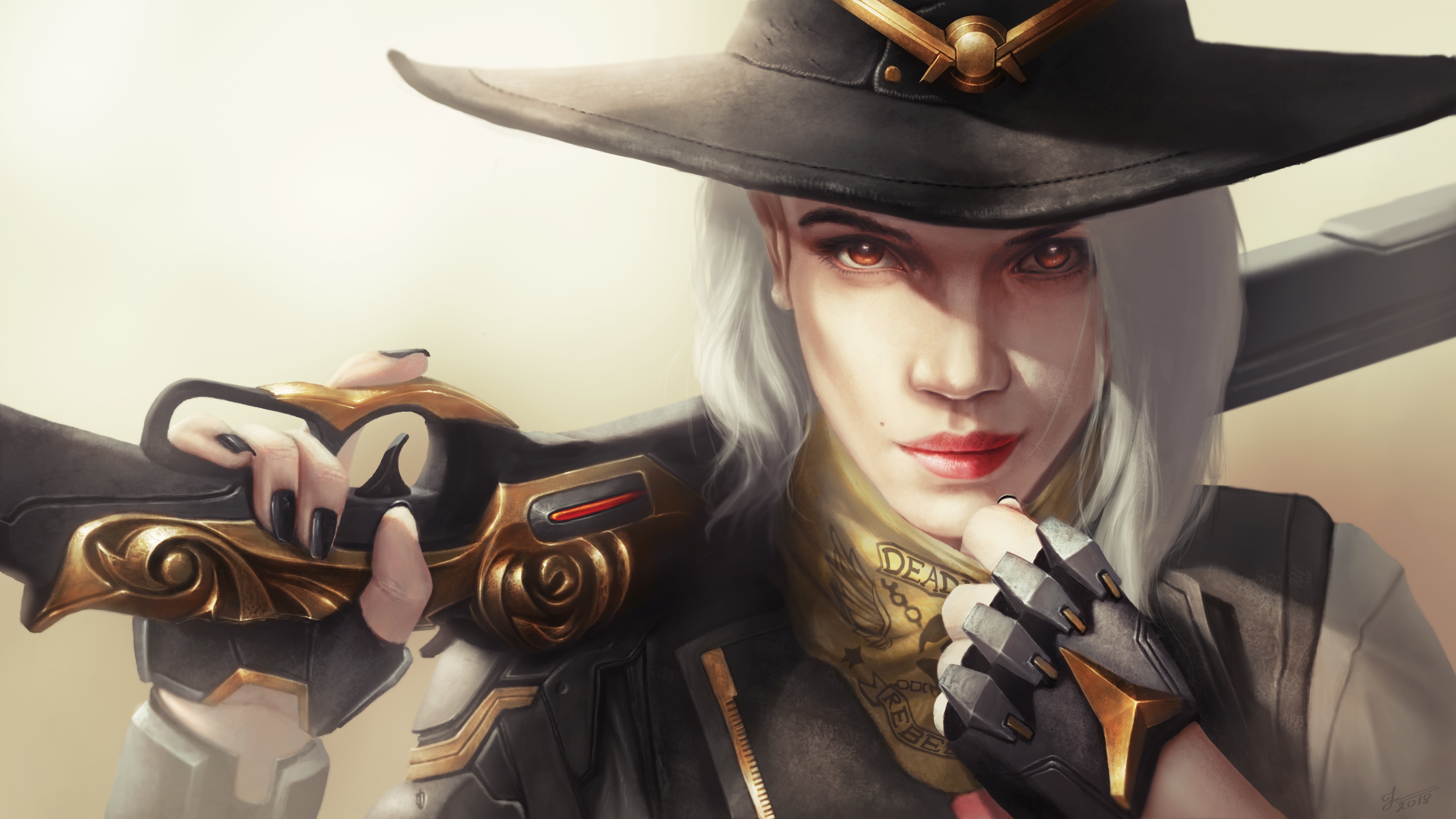 Ashe from Overwatch HD Wallpaper