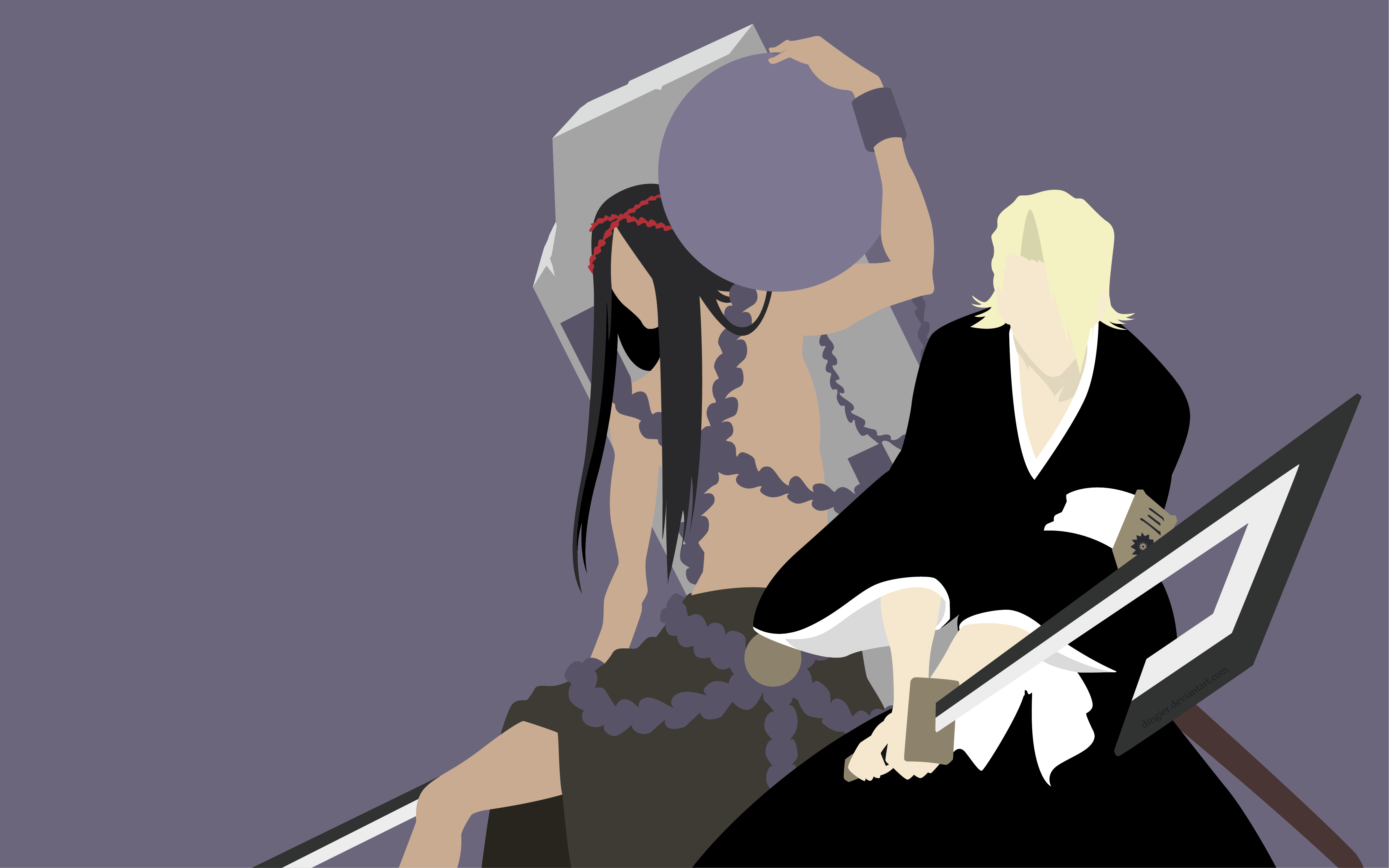 Izuru Kira and another character from Bleach HD Wallpaper