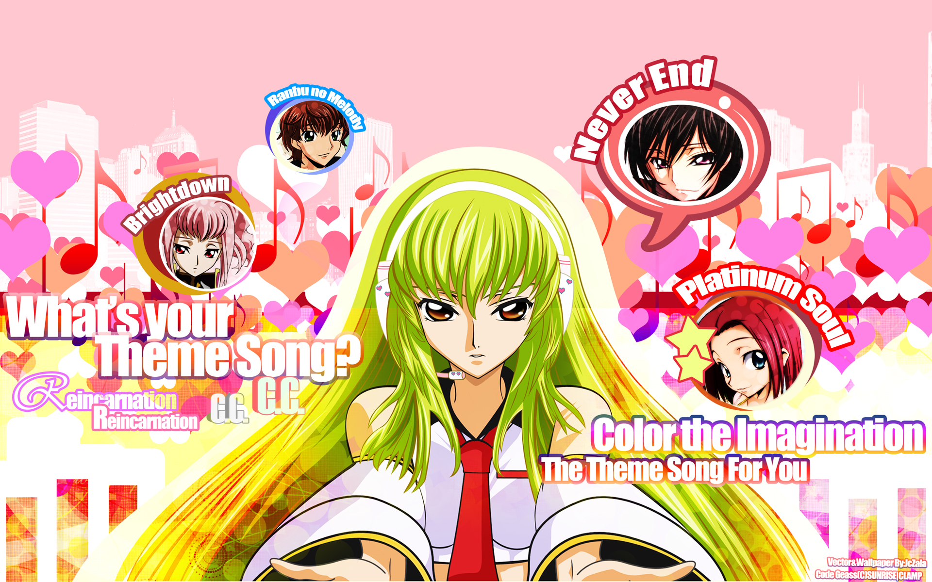 C.C. from Code Geass: Lelouch of the Rebellion HD Wallpaper