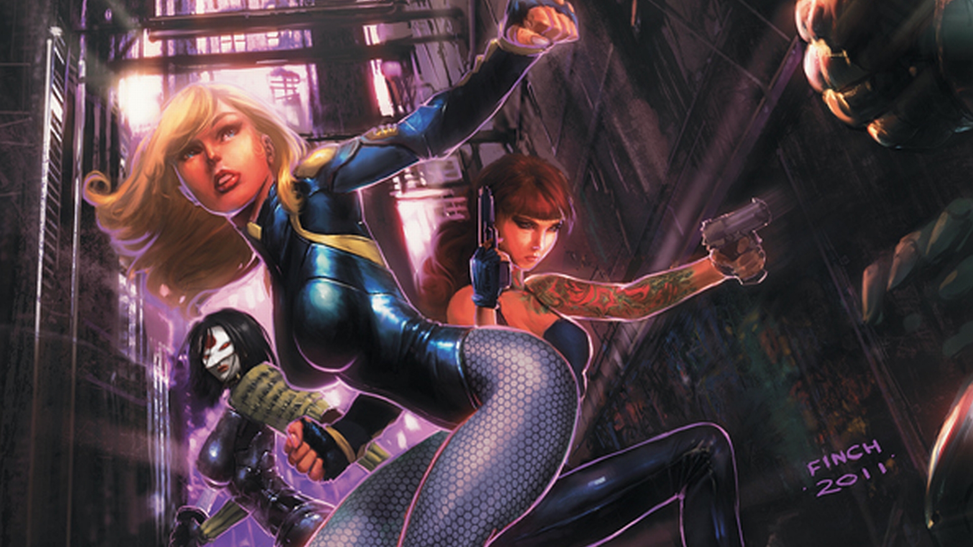 Katana and Black Canary from DC Comics HD Wallpaper
