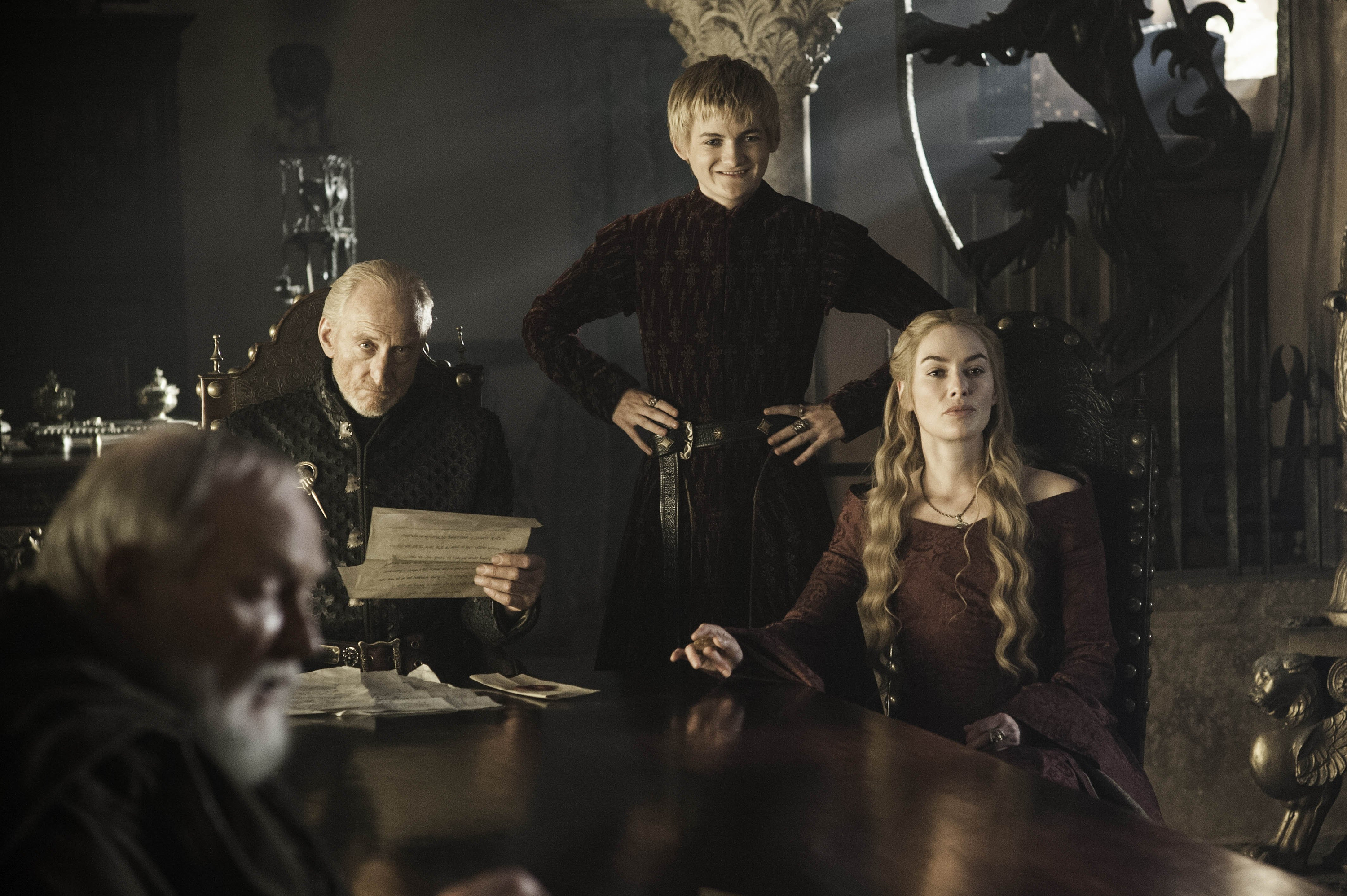Tywin Lannister, Cersei Lannister, and Joffrey Baratheon HD Wallpaper