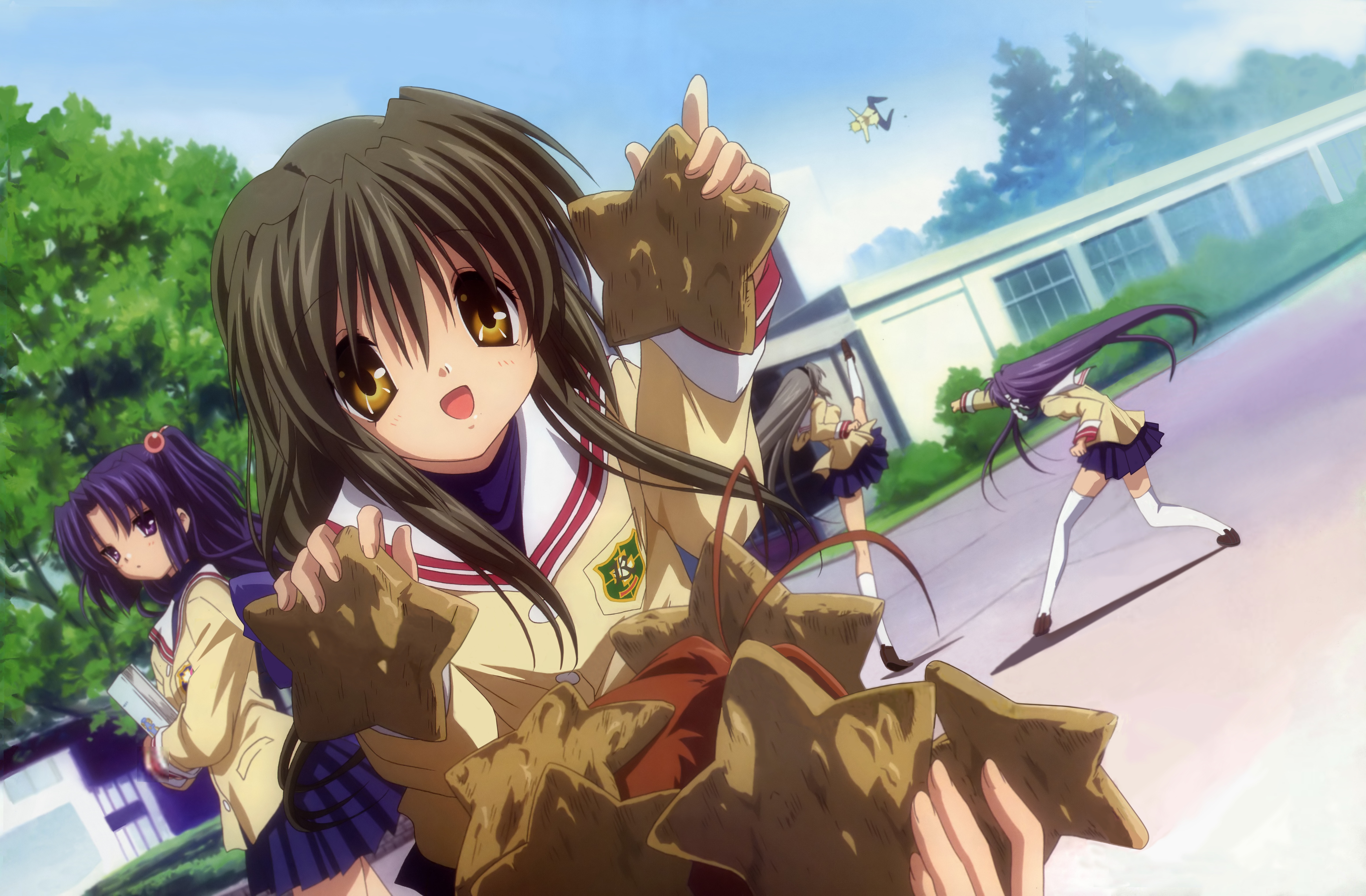 Kyou Fujibayashi and Tomoya Okazaki from Clannad HD Wallpaper