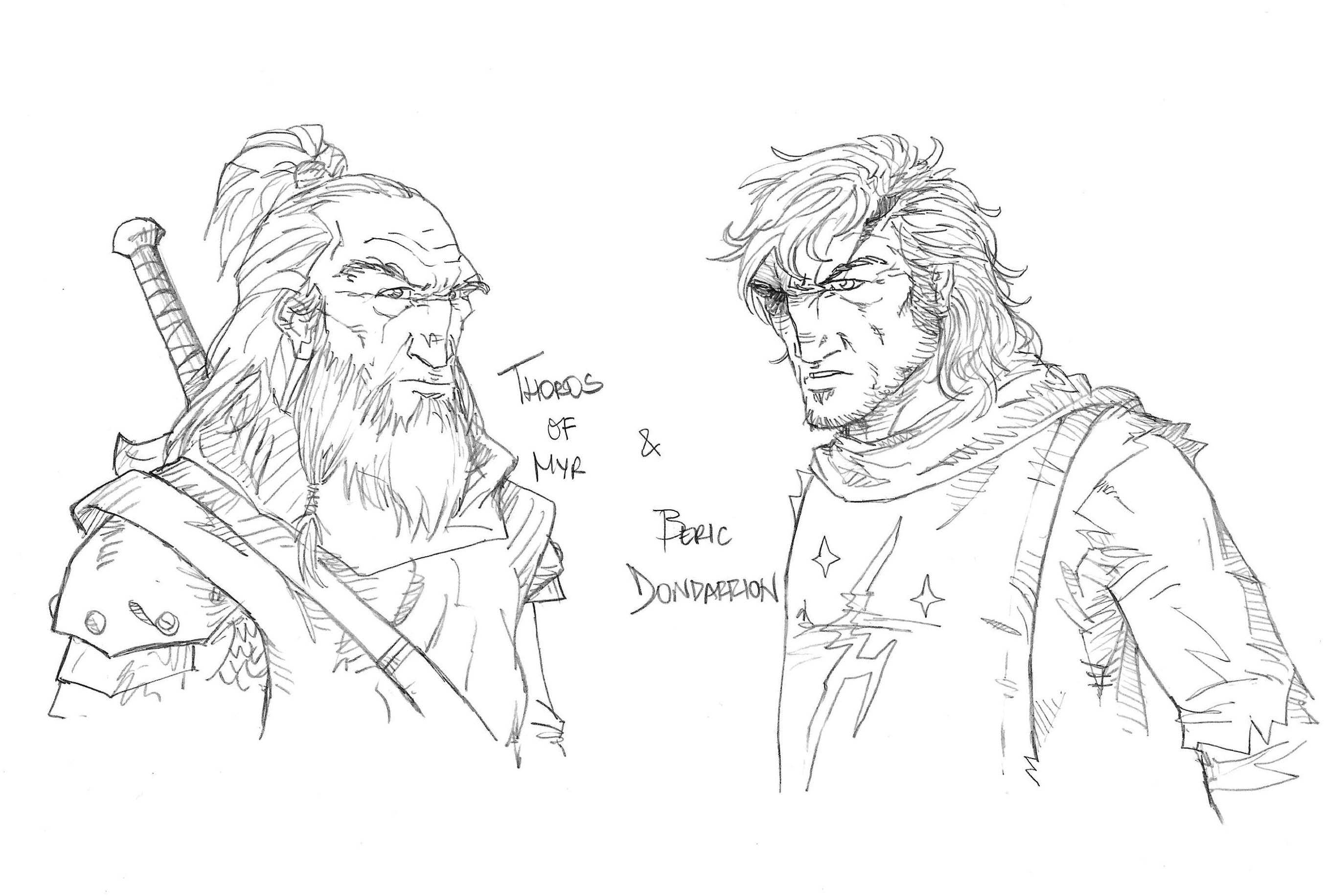 Thoros of Myr and Beric Dondarrion HD Wallpaper