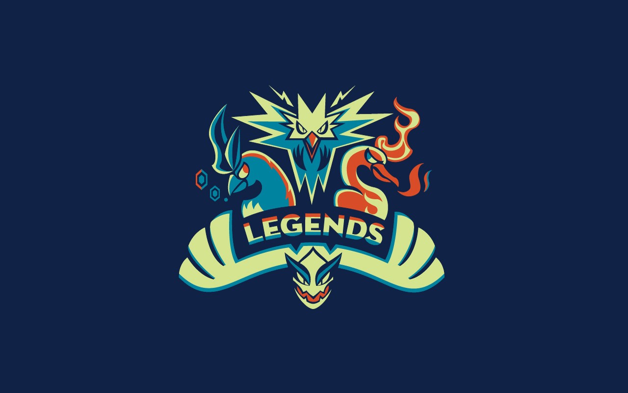 Pokemon Legends Art with Zapdos, Moltres, and Articuno HD Wallpaper