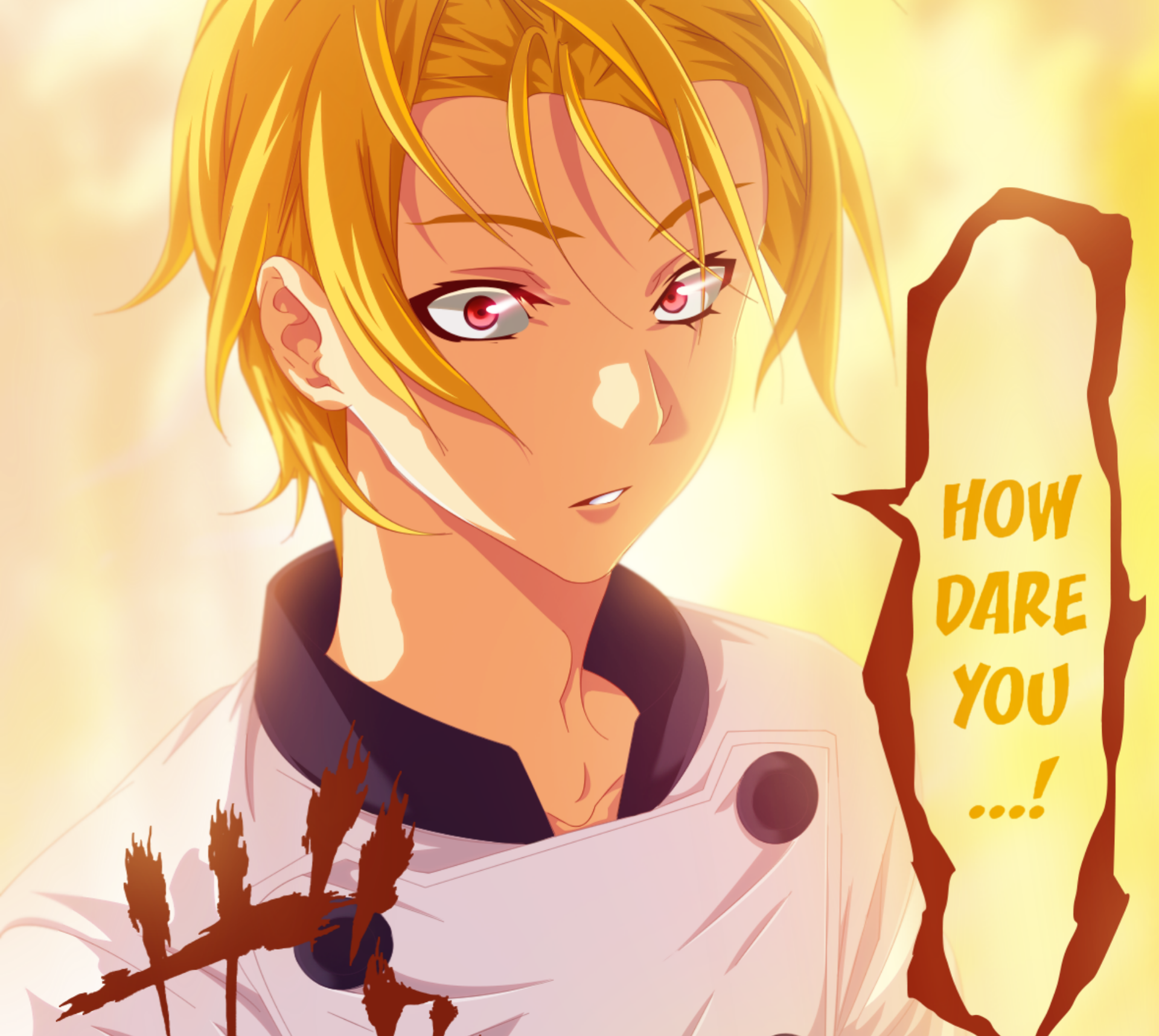 Takumi Aldini from Food Wars! HD Wallpaper