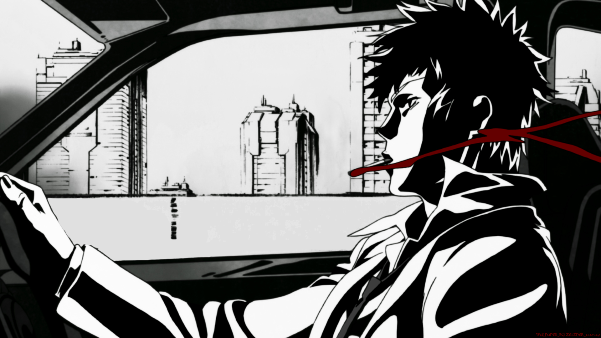 Shinya Kogami driving a car HD Wallpaper