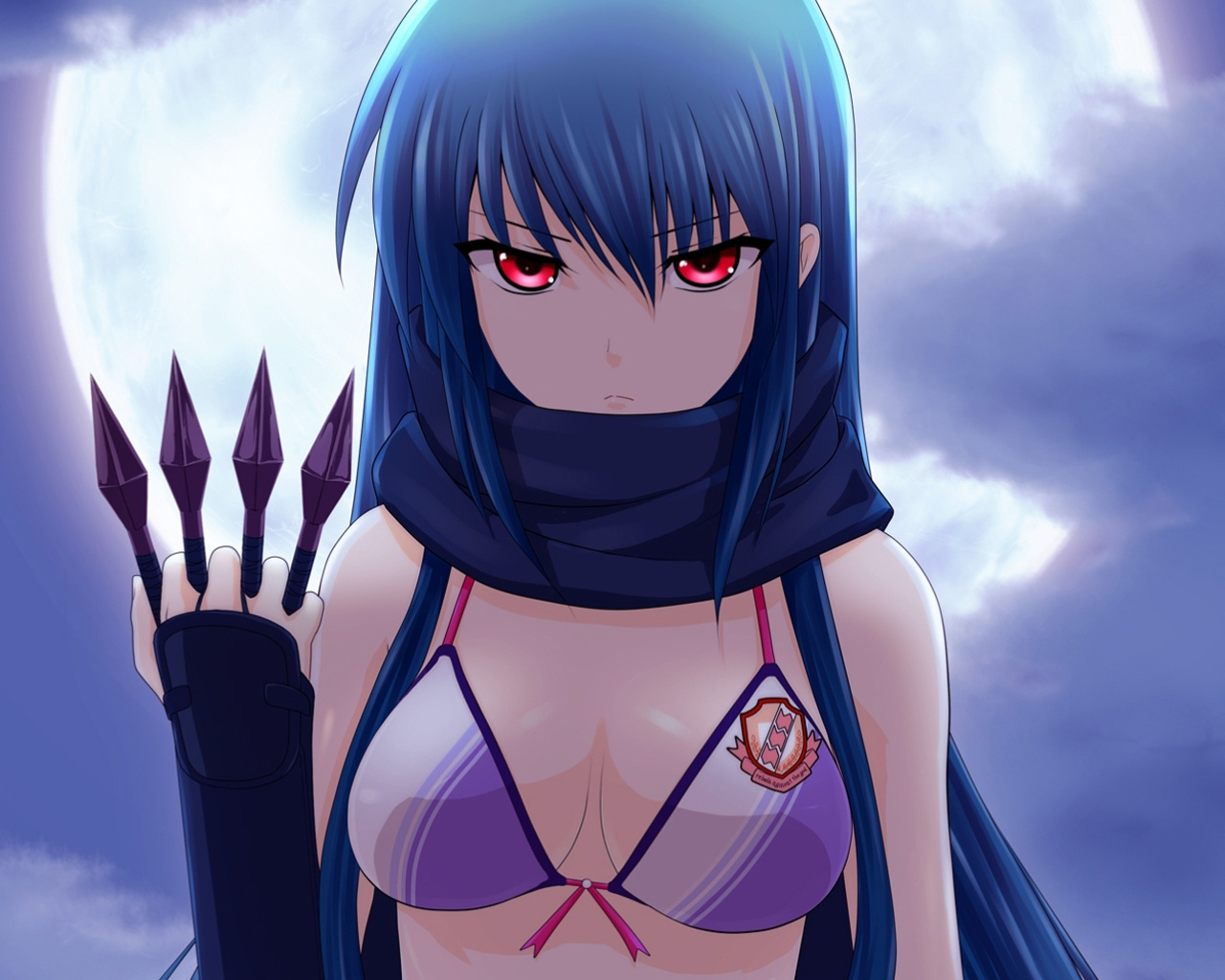 Eri Shiina with Shuriken HD Wallpaper