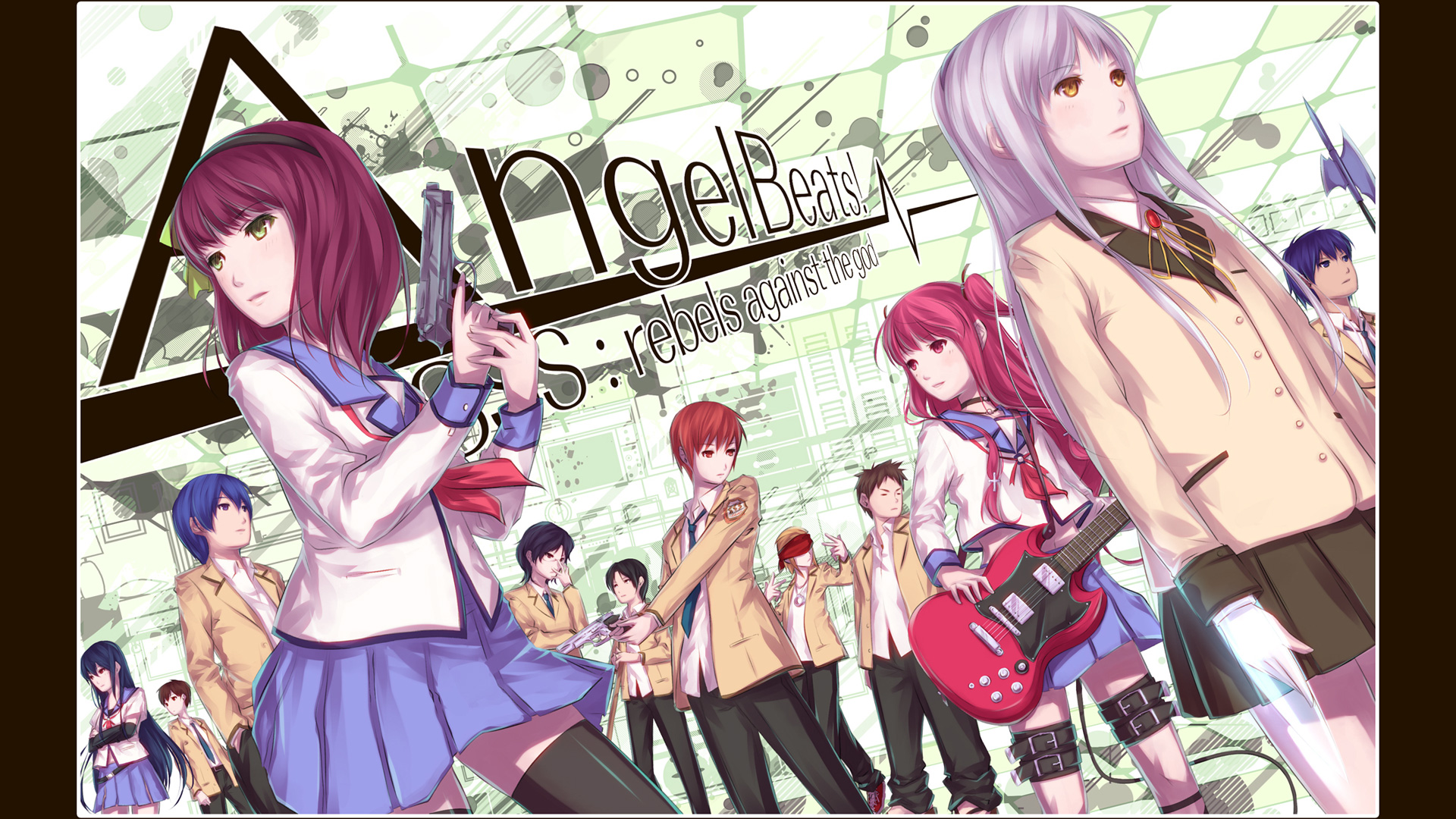 Angel Beats! :rebels against the god- Eri Shiina HD Wallpaper
