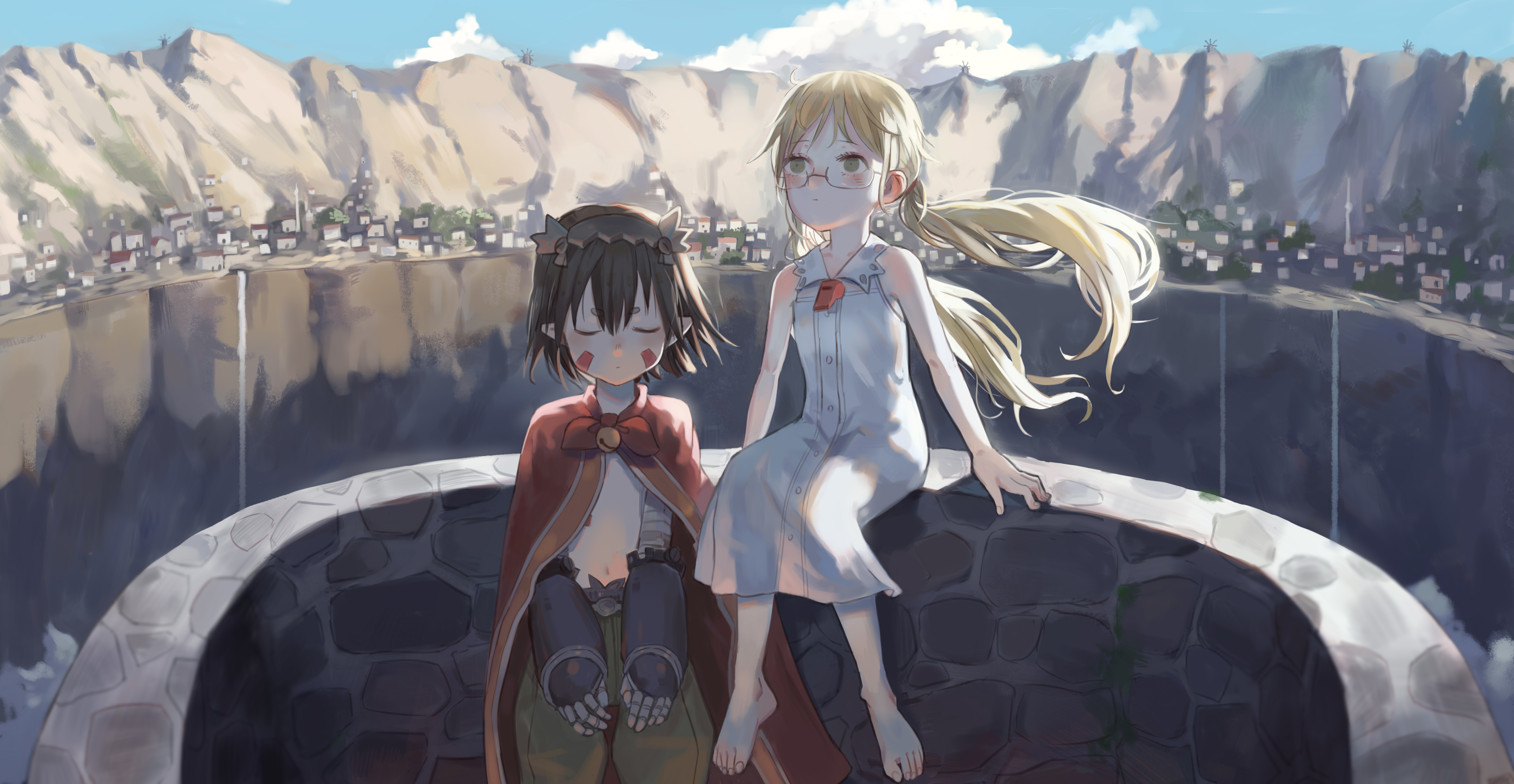 Riko and Reg from Made in Abyss HD Wallpaper