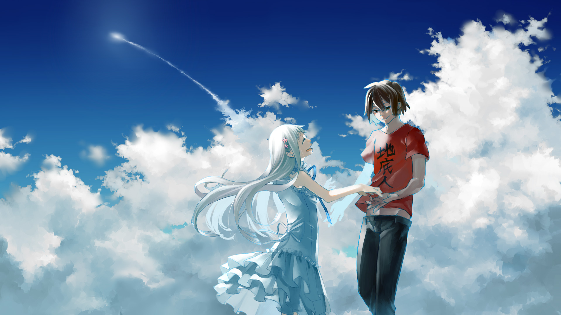 Jinta Yadomi and Menma from Anohana HD Wallpaper