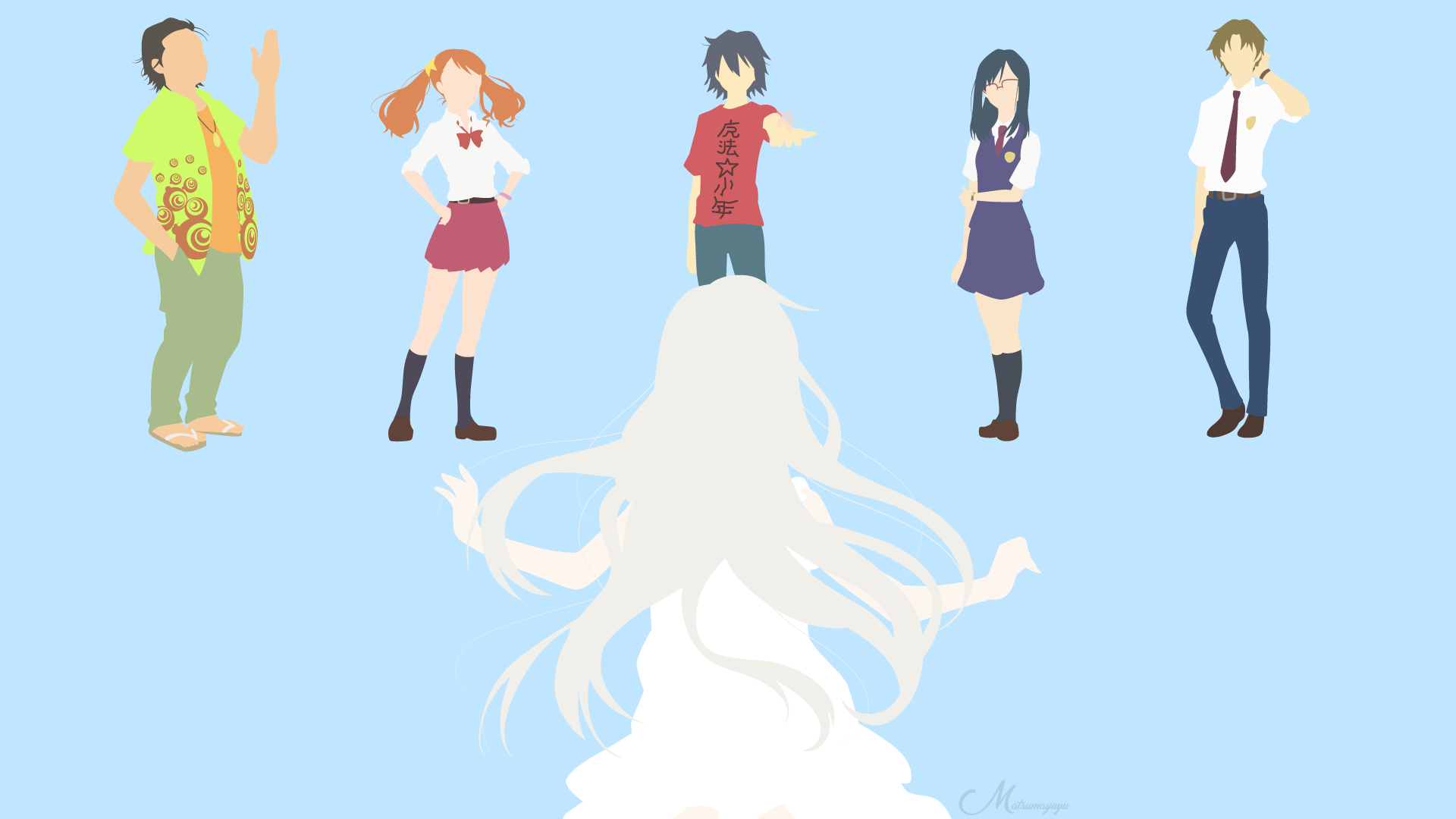 Anohana: The Flower We Saw That Day characters HD Wallpaper