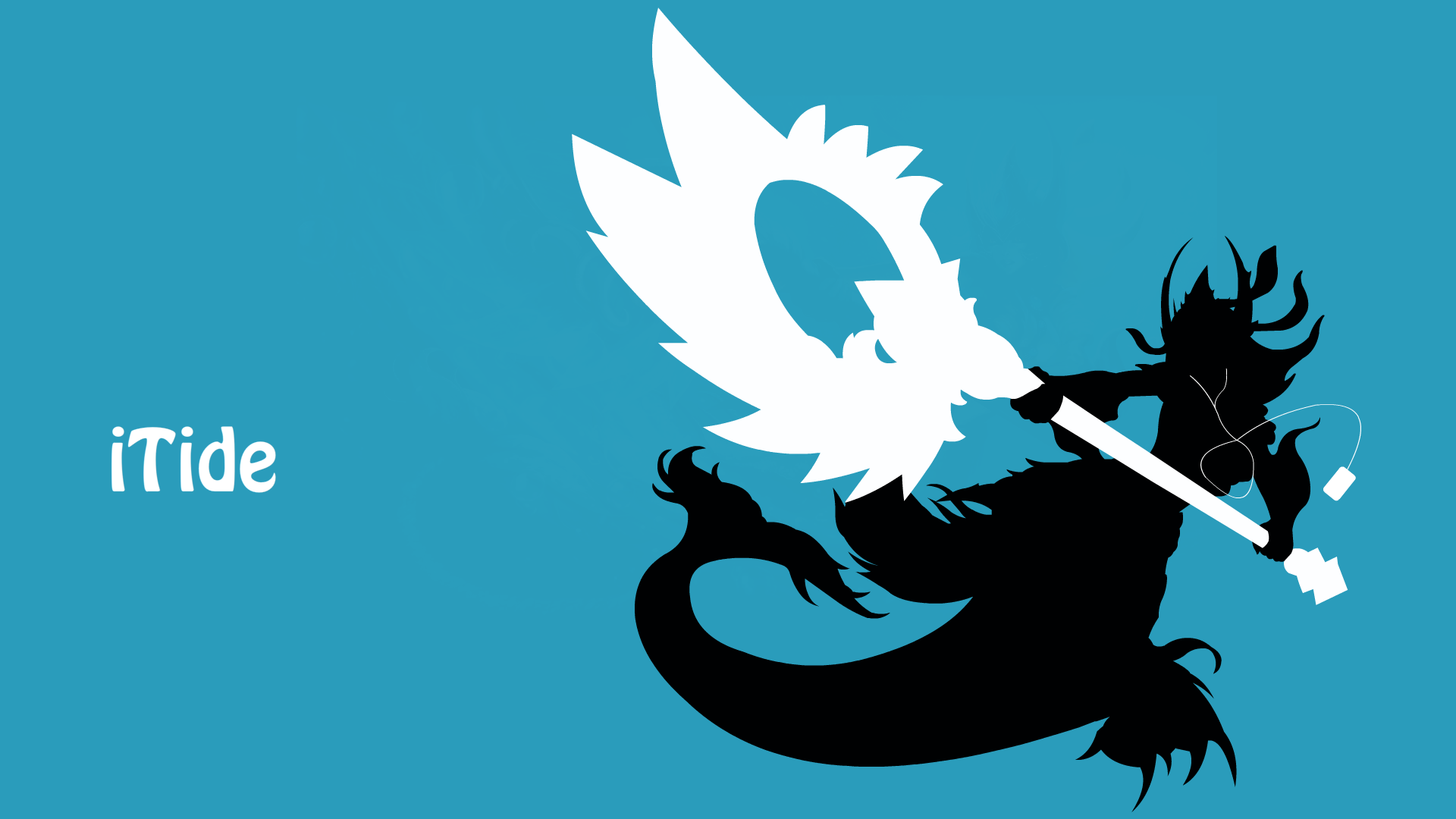 Nami from League of Legends with iTide logo HD Wallpaper