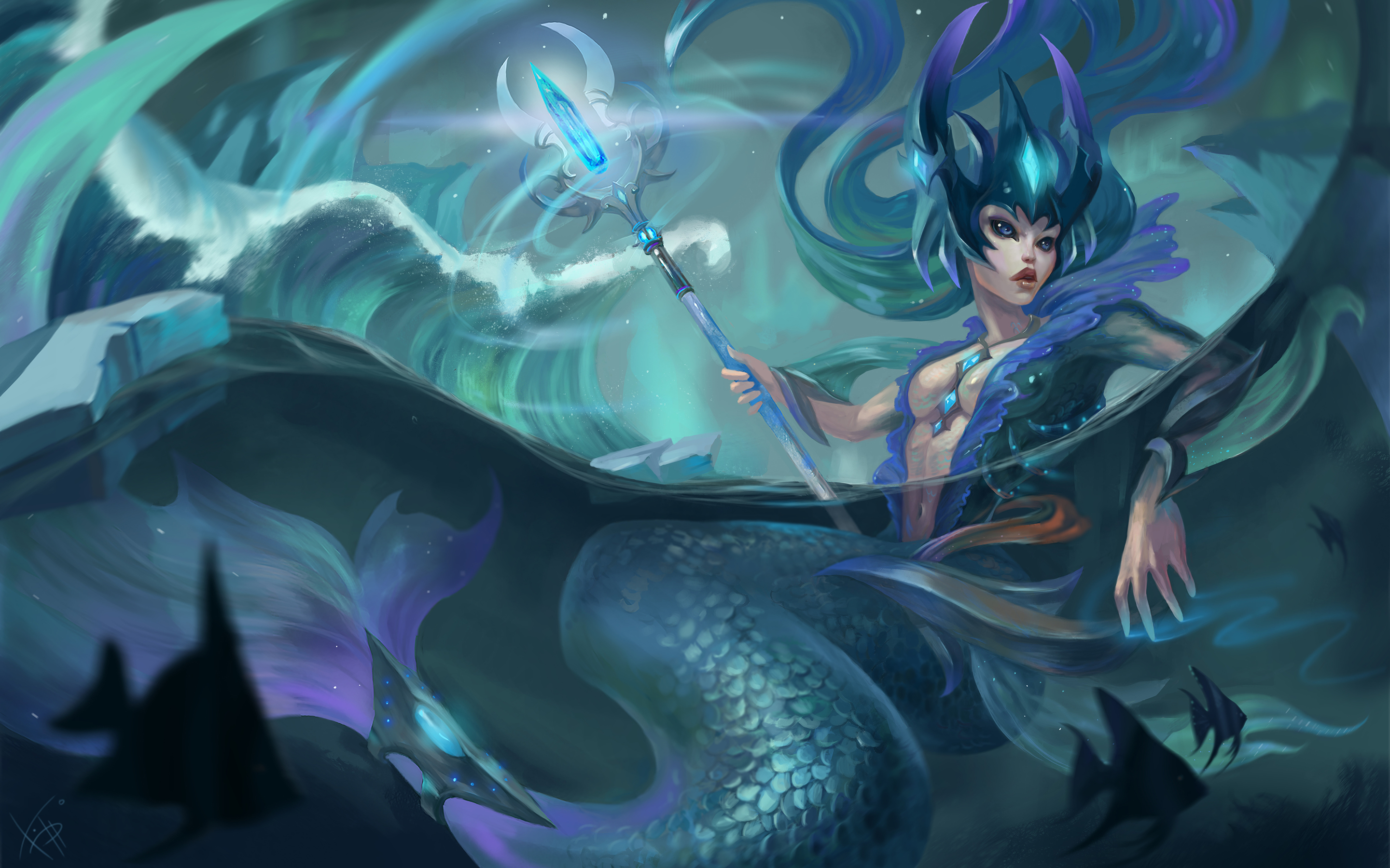 Nami from League of Legends HD Wallpaper