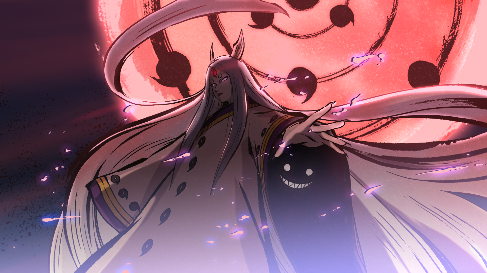 Kaguya Otsutsuki from Naruto with Zetsu HD Wallpaper