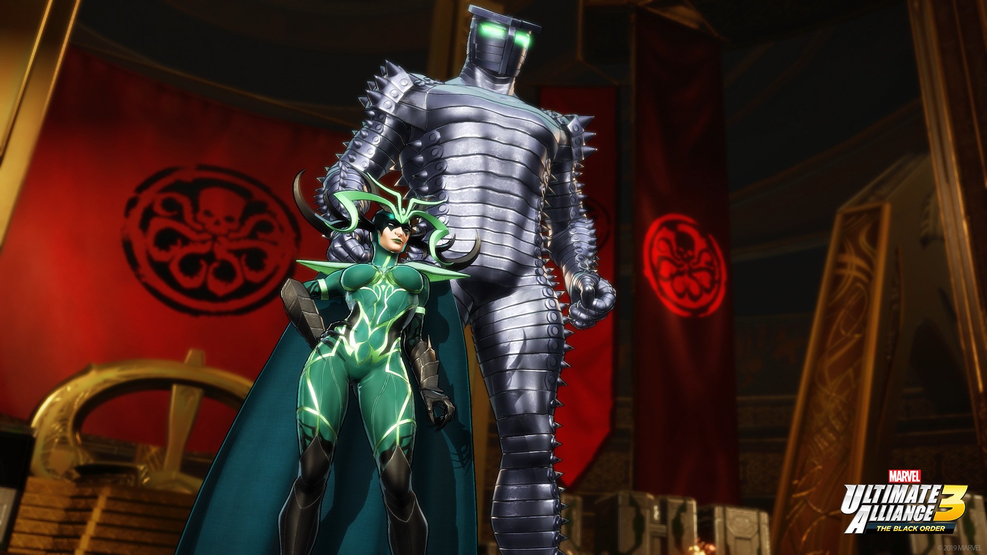 Hela and Ultron from Marvel Ultimate Alliance 3 HD Wallpaper