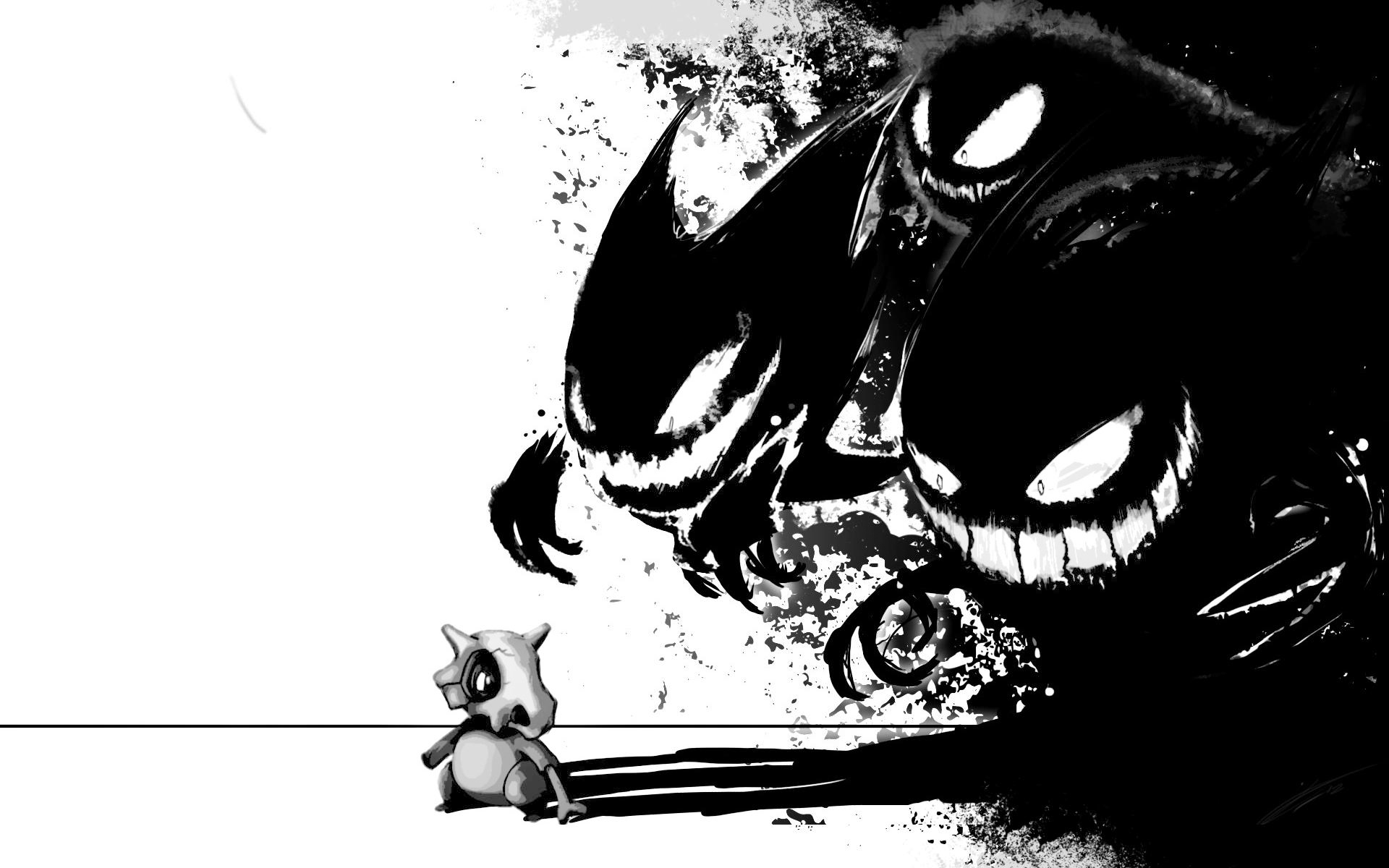 Haunter from Pokemon and Cubone HD Wallpaper