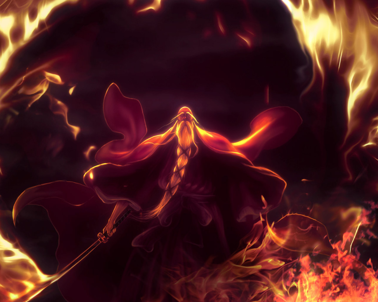 Genryūsai Shigekuni Yamamoto from Bleach HD Wallpaper