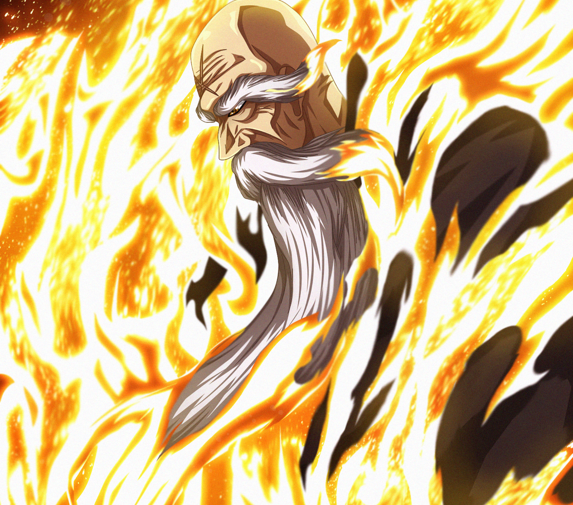 Genryūsai Shigekuni Yamamoto from Bleach HD Wallpaper