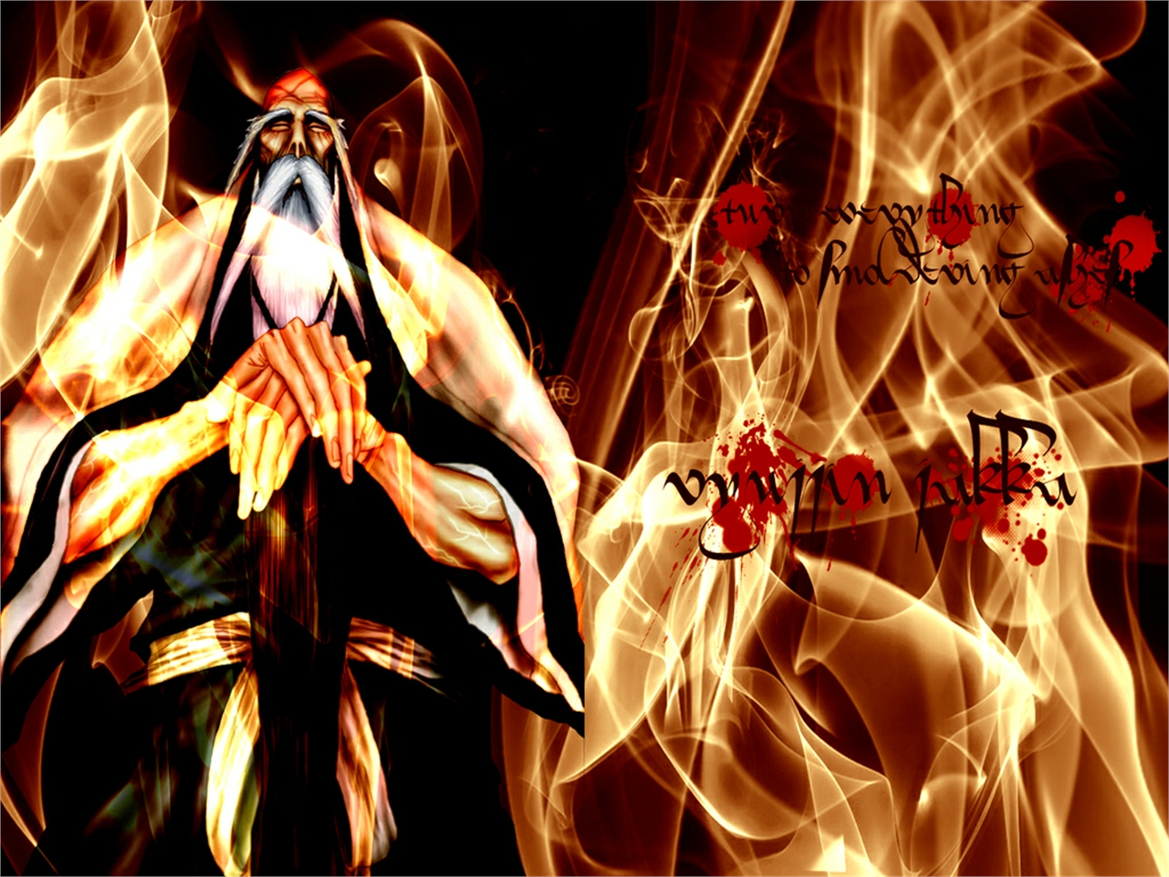 Genryūsai Shigekuni Yamamoto from Bleach HD Wallpaper