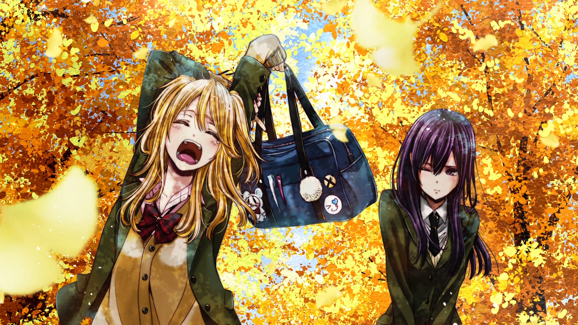 Yuzu Aihara and Mei Aihara from Citrus HD Wallpaper