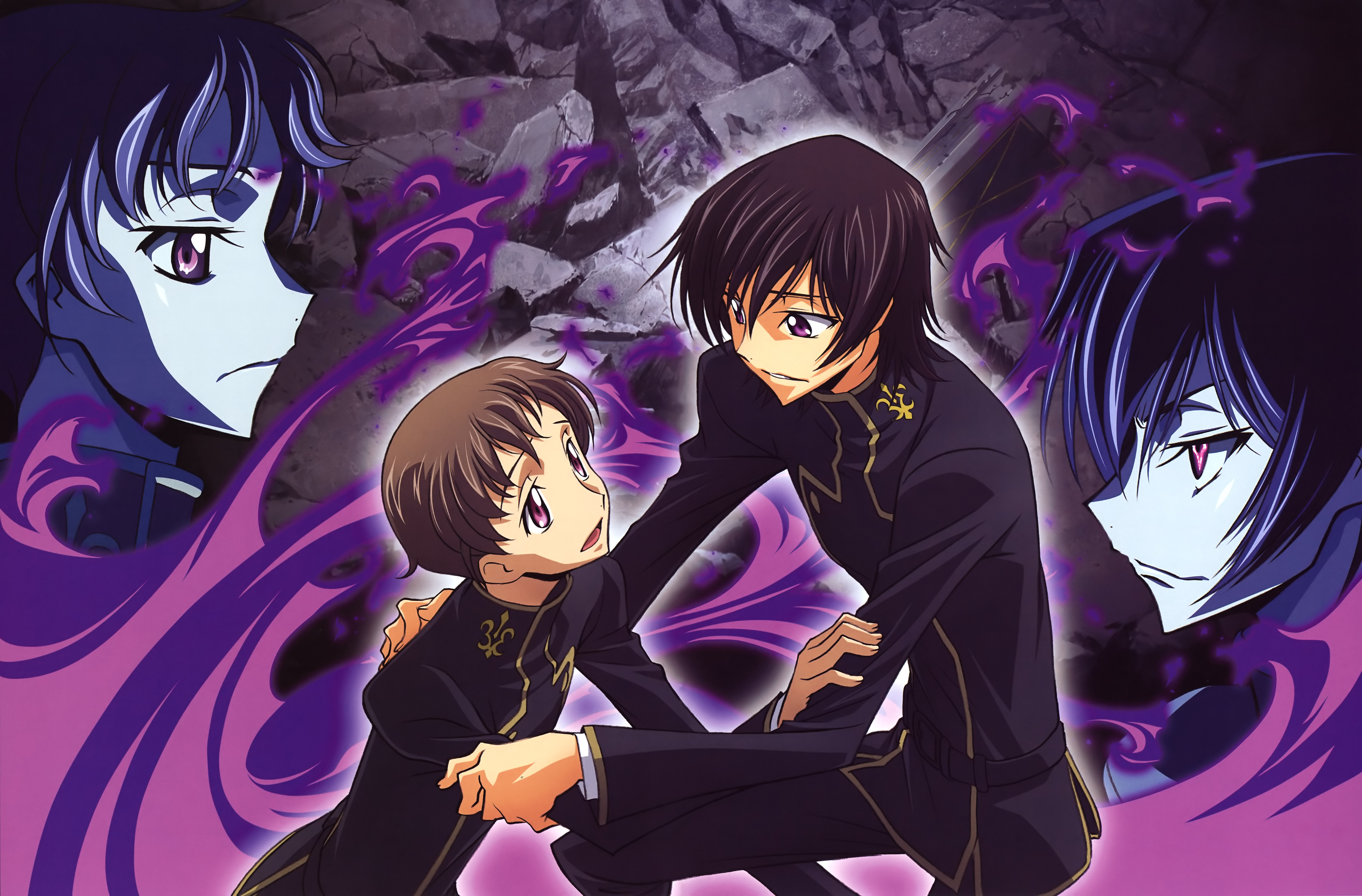 Rolo Lamperouge and Lelouch Lamperouge from Code Geass HD Wallpaper