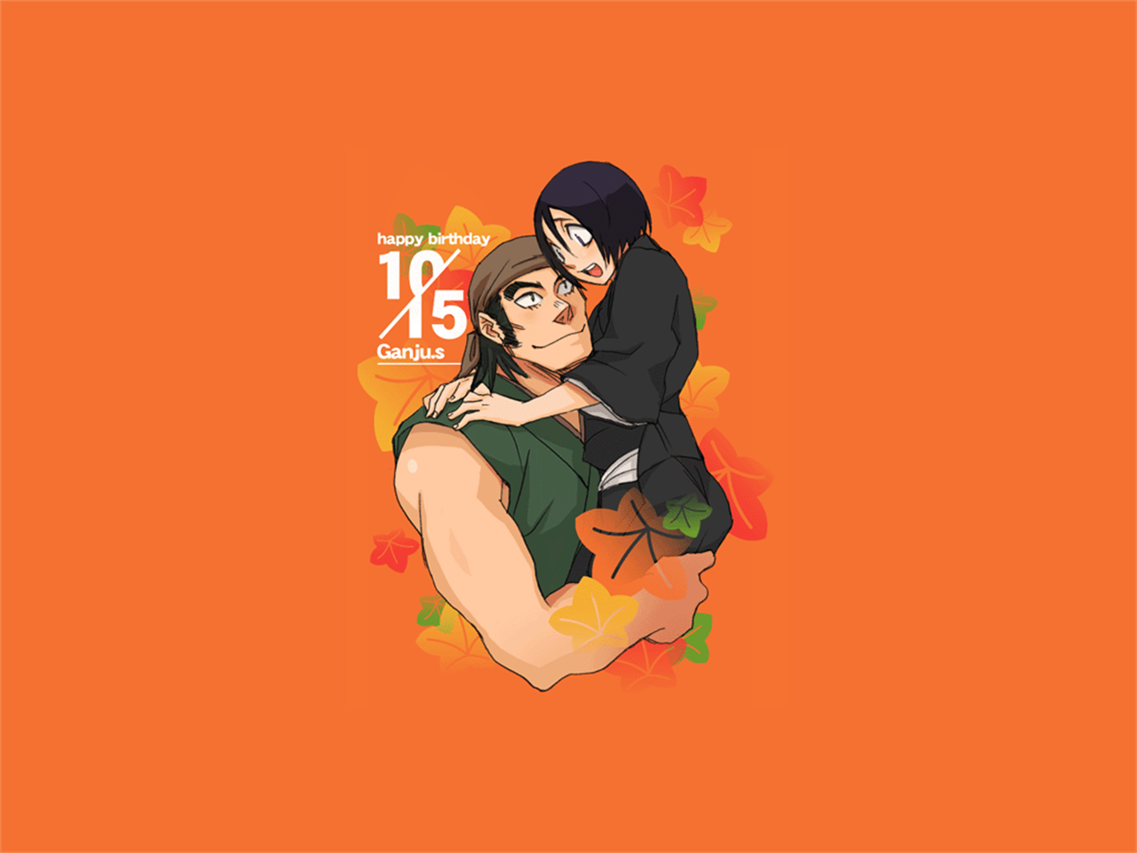 Hanataro Yamada and Rukia Kuchiki from Bleach HD Wallpaper