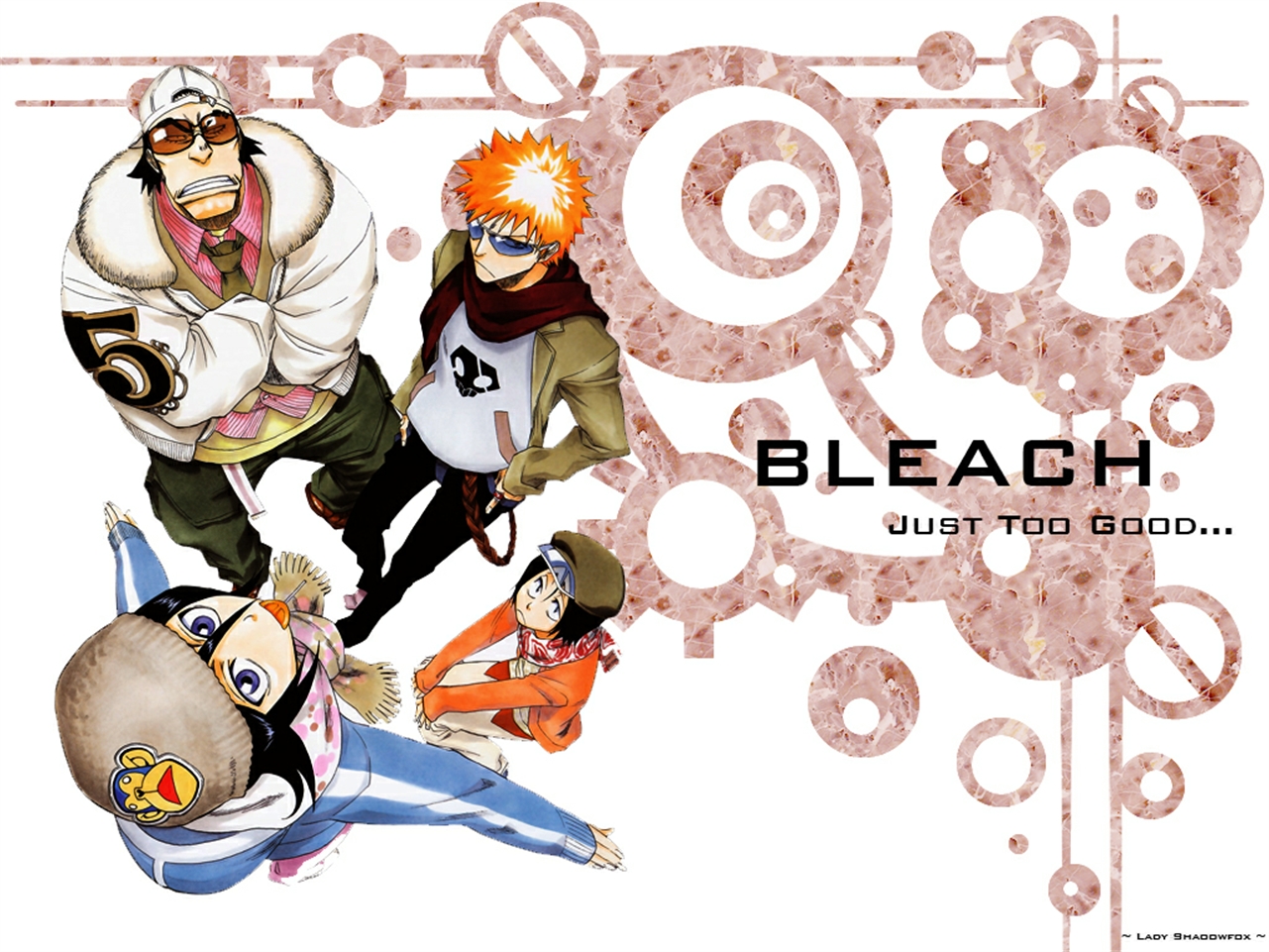Bleach characters with text HD Wallpaper