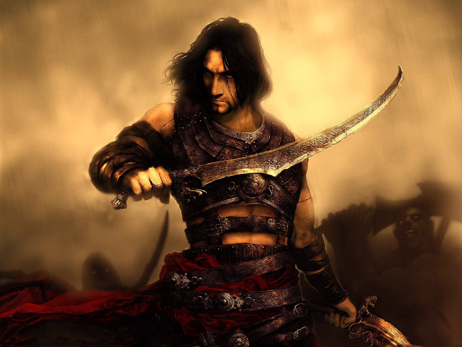 Prince of Persia warrior with swords HD Wallpaper