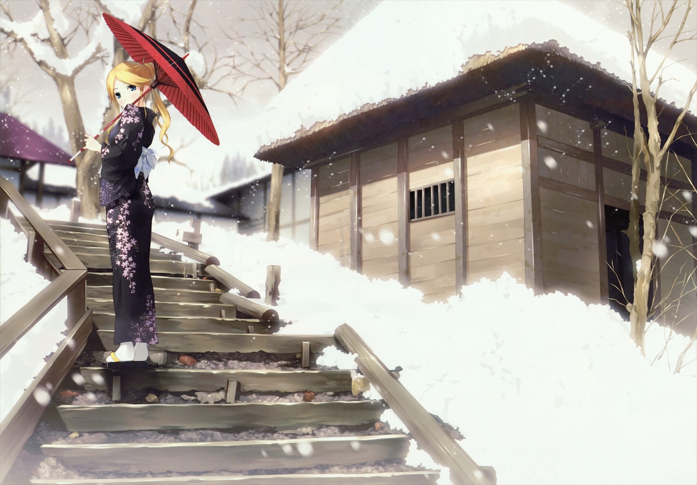 Kaere Kimura in Winter HD Wallpaper