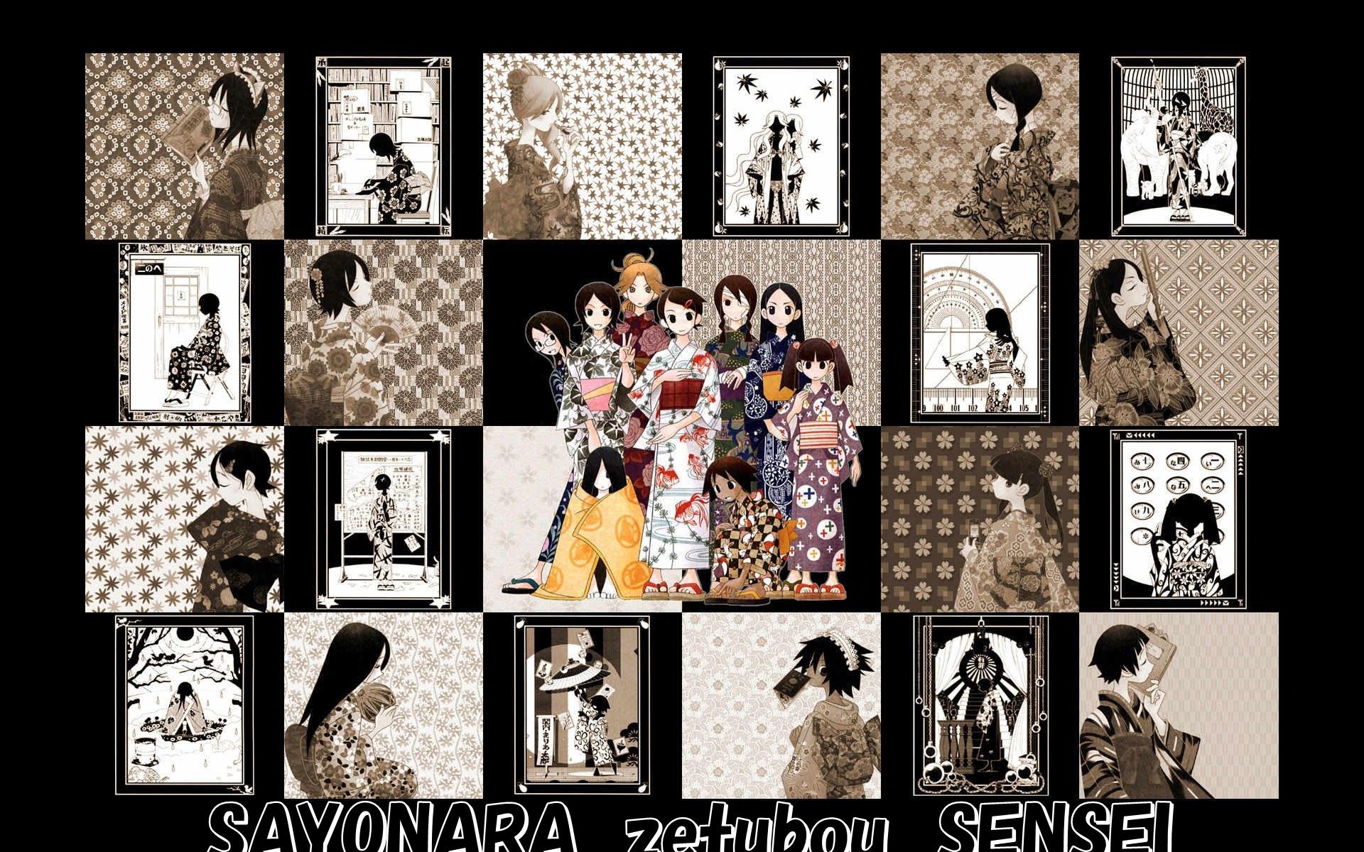 Sayonara, Zetsubou-Sensei collage HD Wallpaper