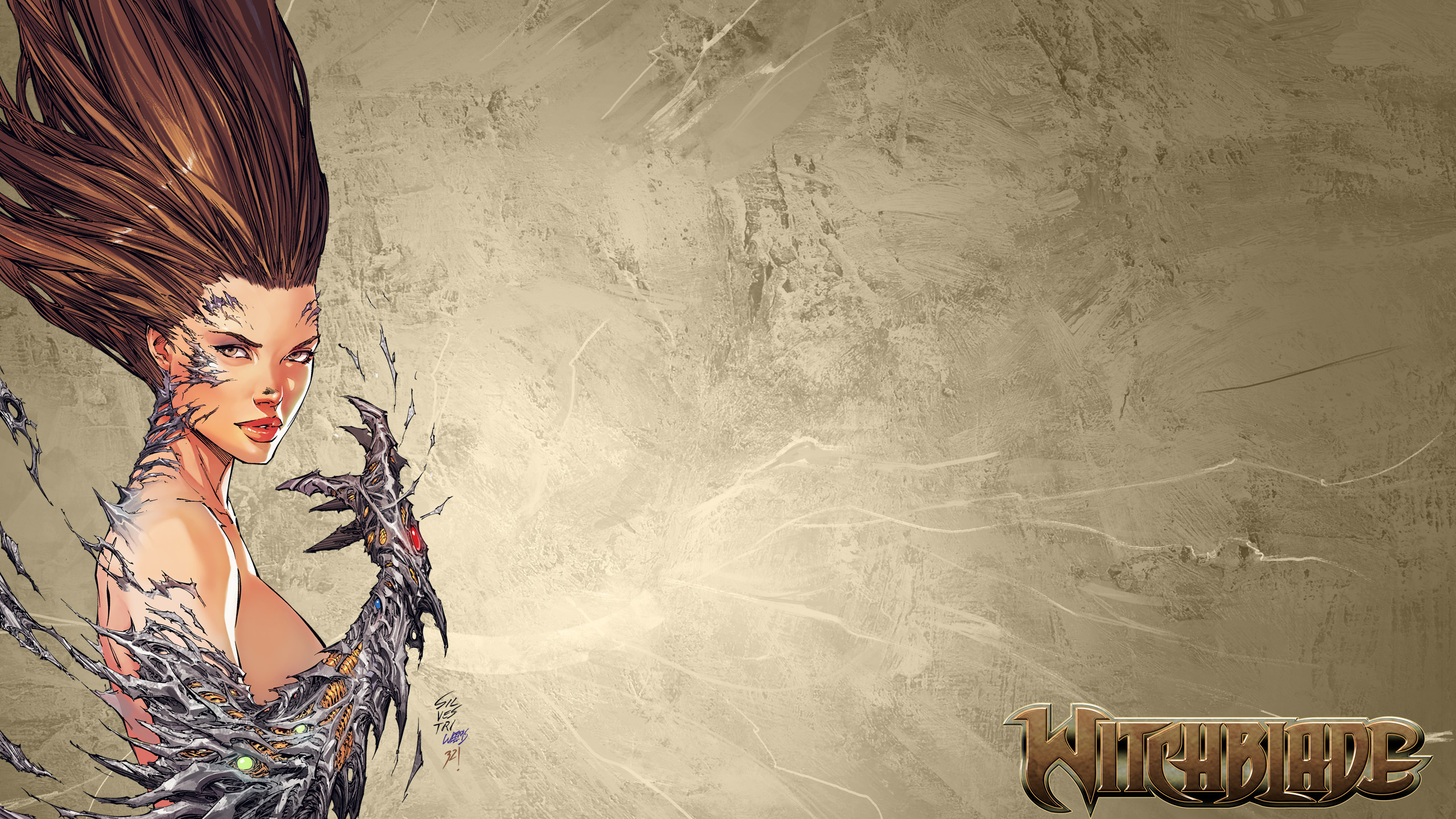 Witchblade character with metallic arm HD Wallpaper