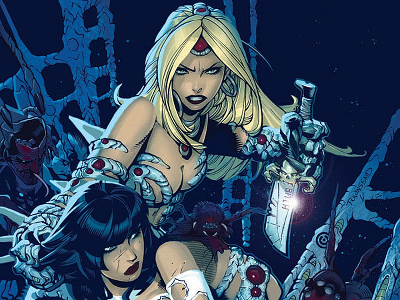 Witchblade comic cover art HD Wallpaper
