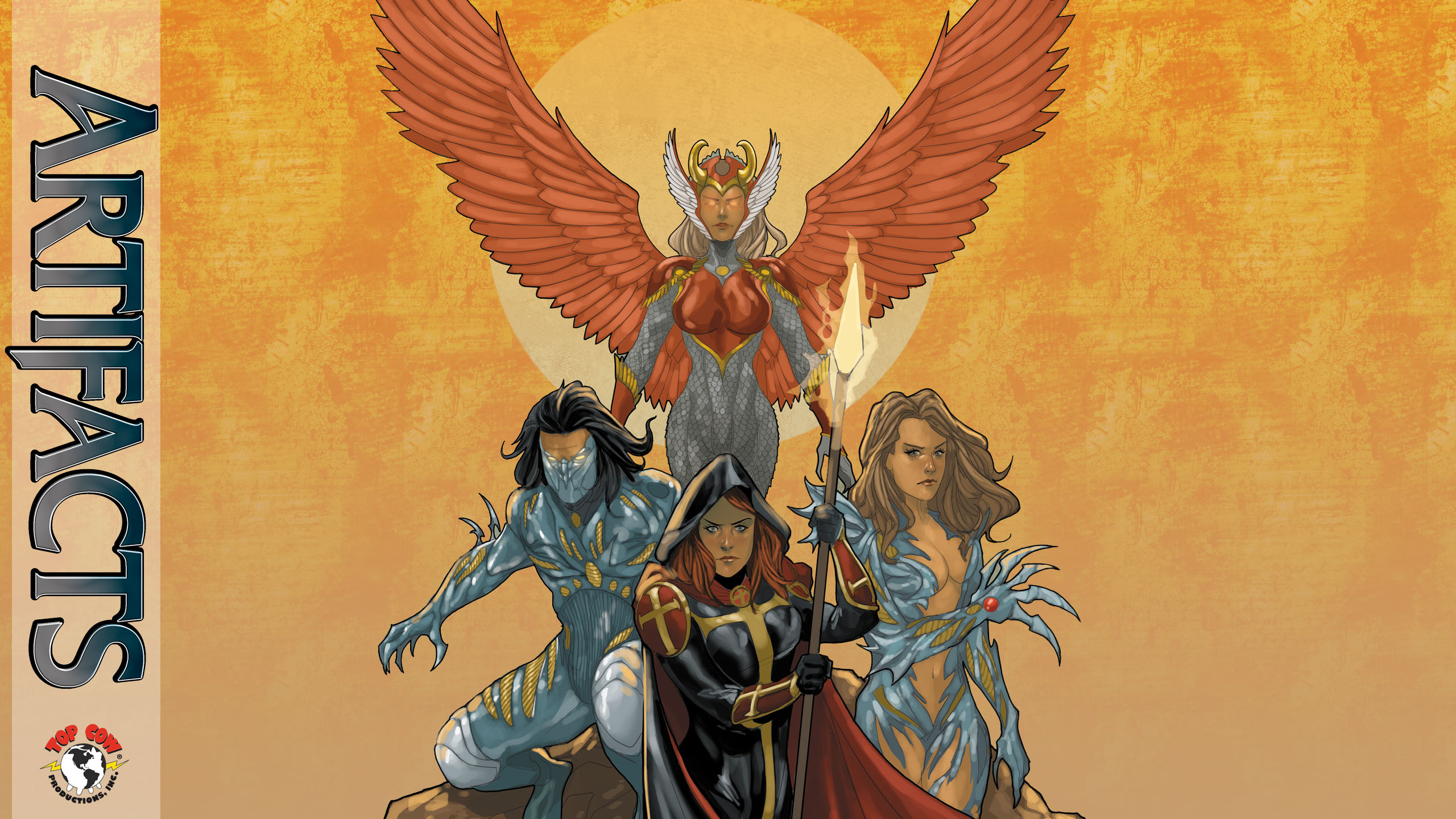 Artifacts comic cover with Witchblade characters HD Wallpaper