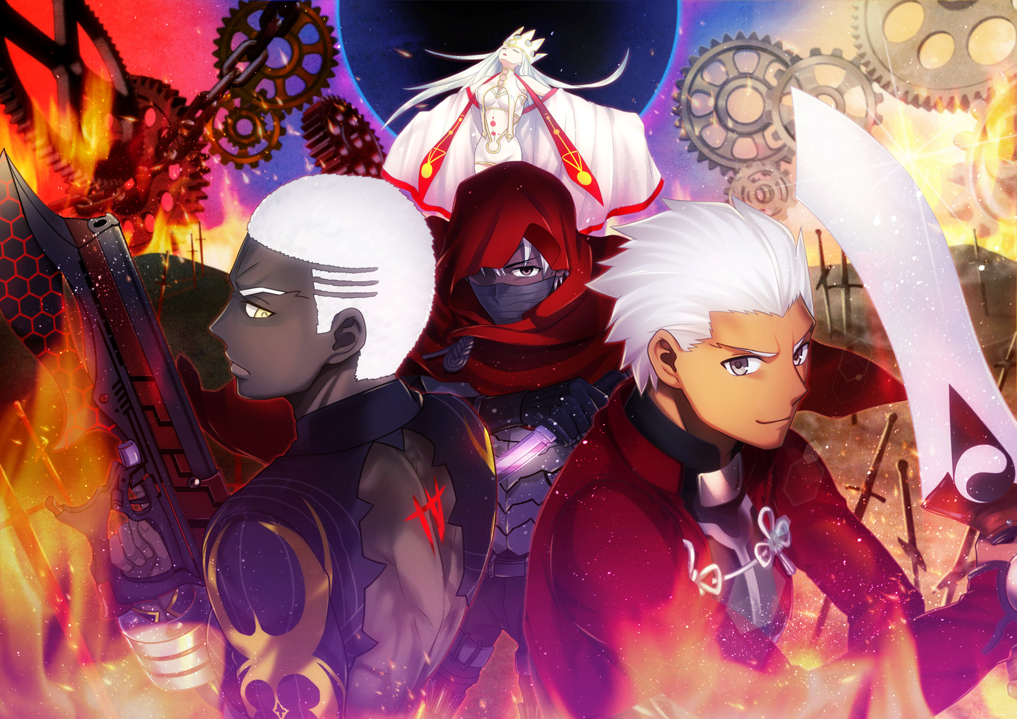 Archer, Assassin, and Rider from Fate/Zero HD Wallpaper
