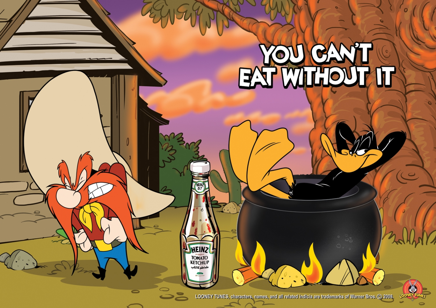 Yosemite Sam and Daffy Duck with Heinz Tomato Ketchup HD Wallpaper