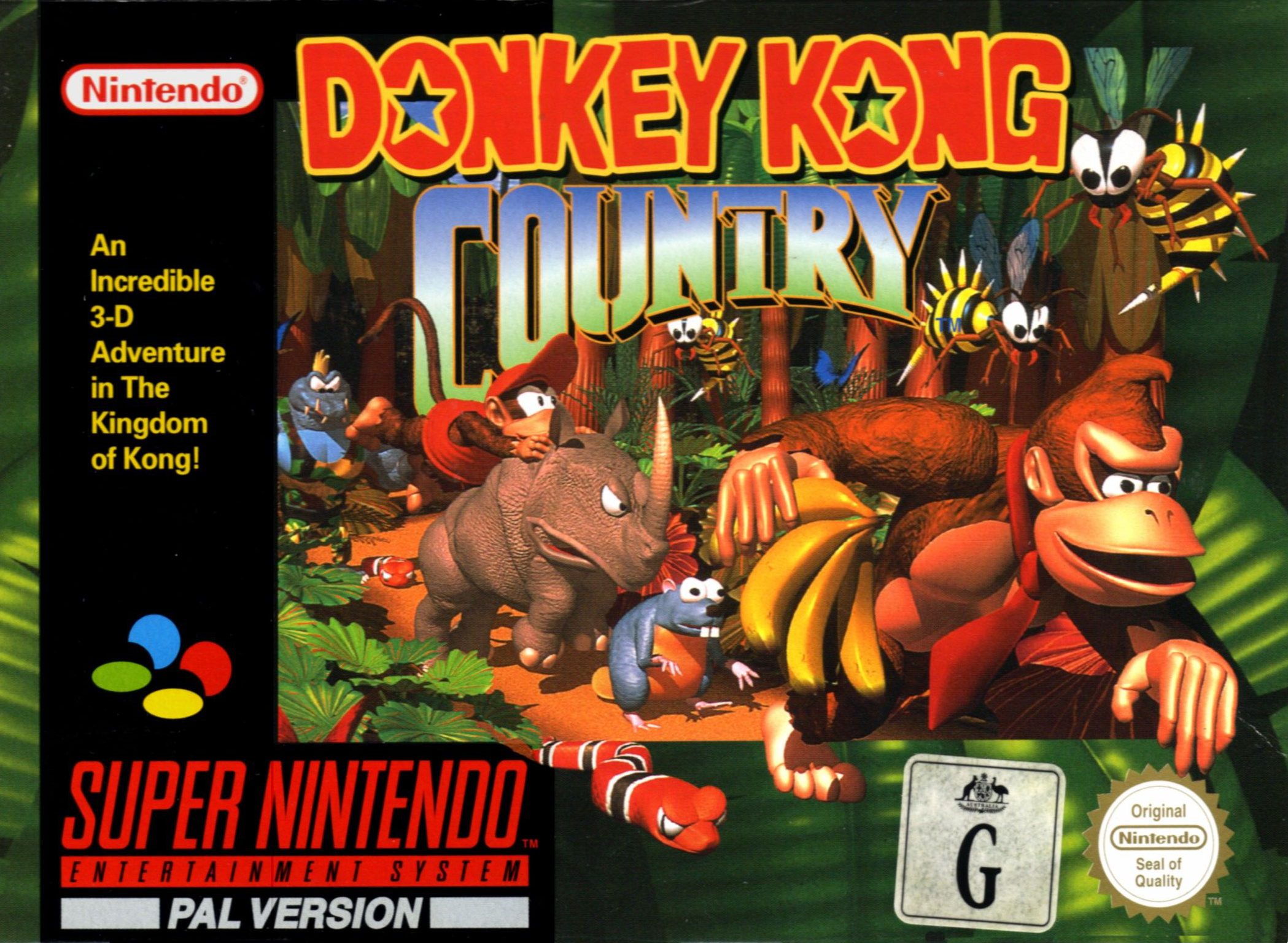 Donkey Kong Country Super Nintendo Entertainment System PAL Version HD Wallpaper