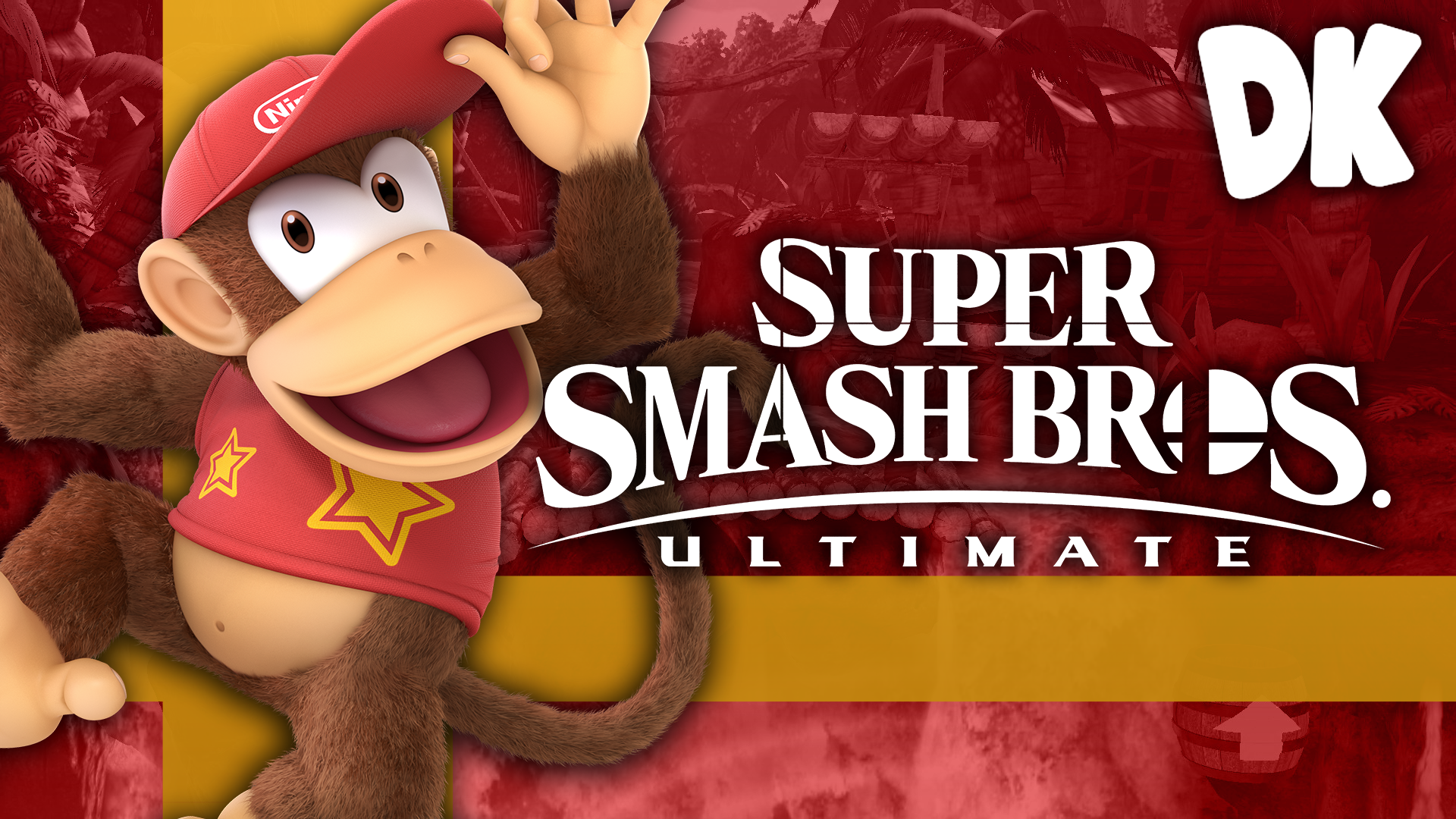 Diddy Kong in Super Smash Bros. Ultimate HD Wallpaper