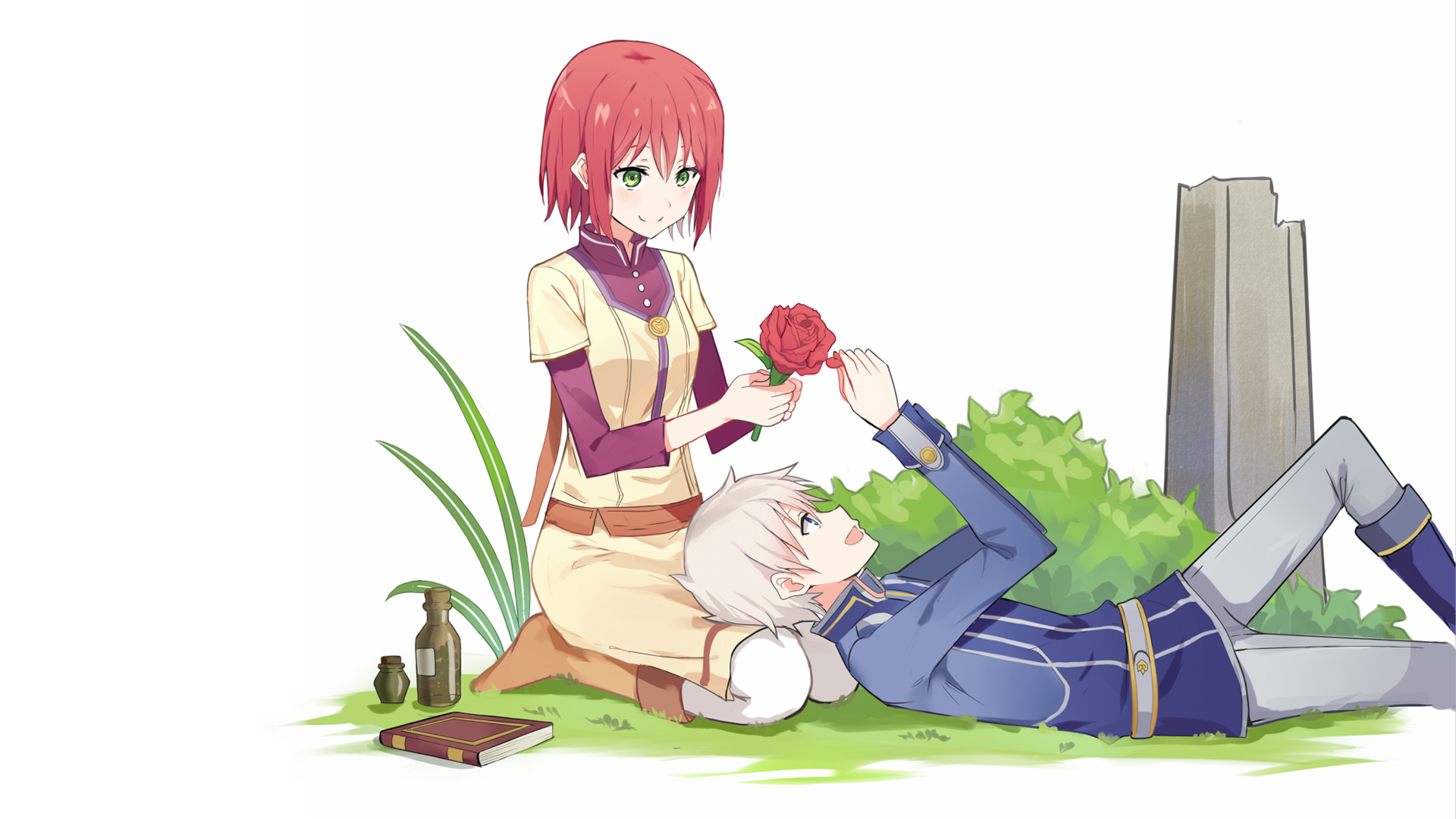 Shirayuki and Zen Wistalia from Snow White with the Red Hair HD Wallpaper