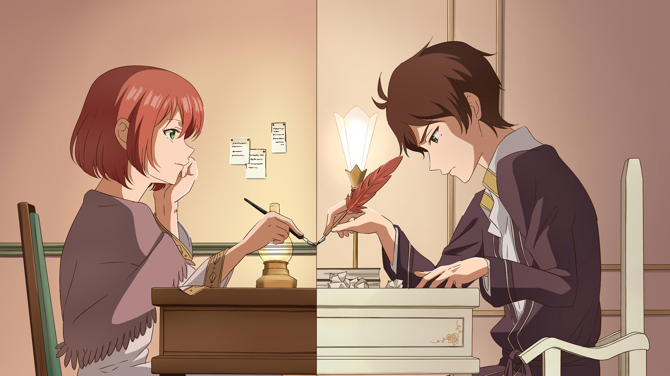 Shirayuki and Zen Writing HD Wallpaper
