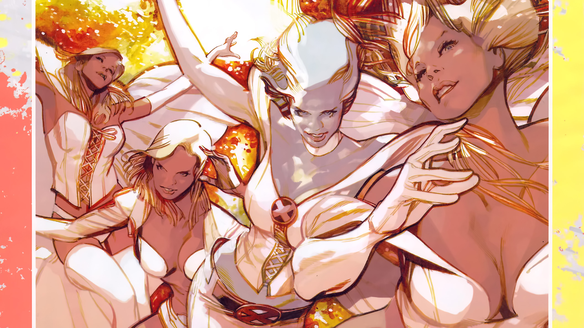 Emma Frost and other women from X-Men HD Wallpaper