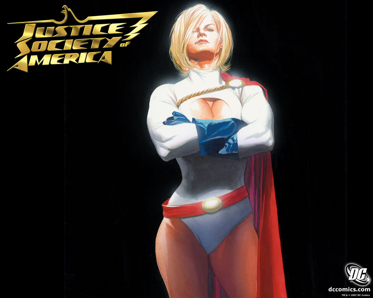 Power Girl from Justice Society of America HD Wallpaper
