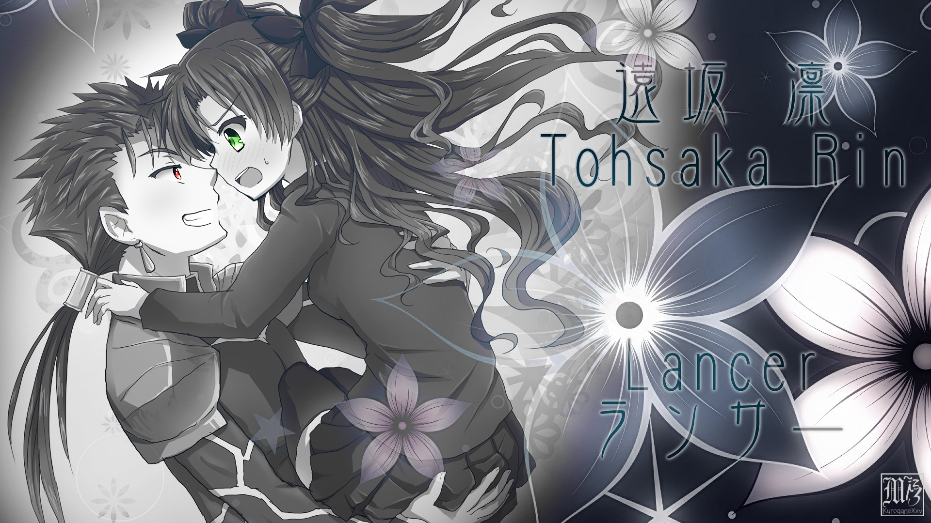 Tohsaka Rin and Lancer from Fate/Stay Night HD Wallpaper