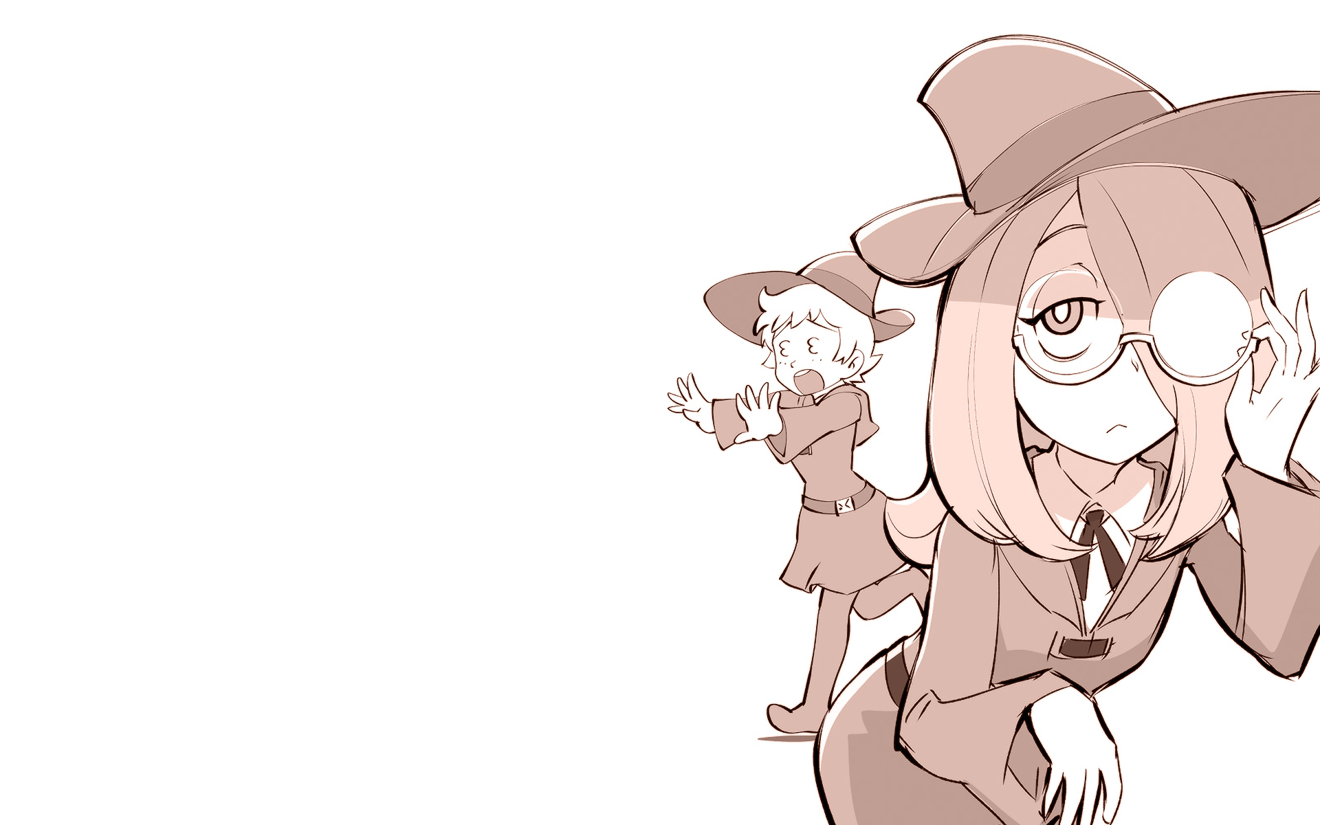 Sucy Manbavaran and Lotte Yanson from Little Witch Academia HD Wallpaper