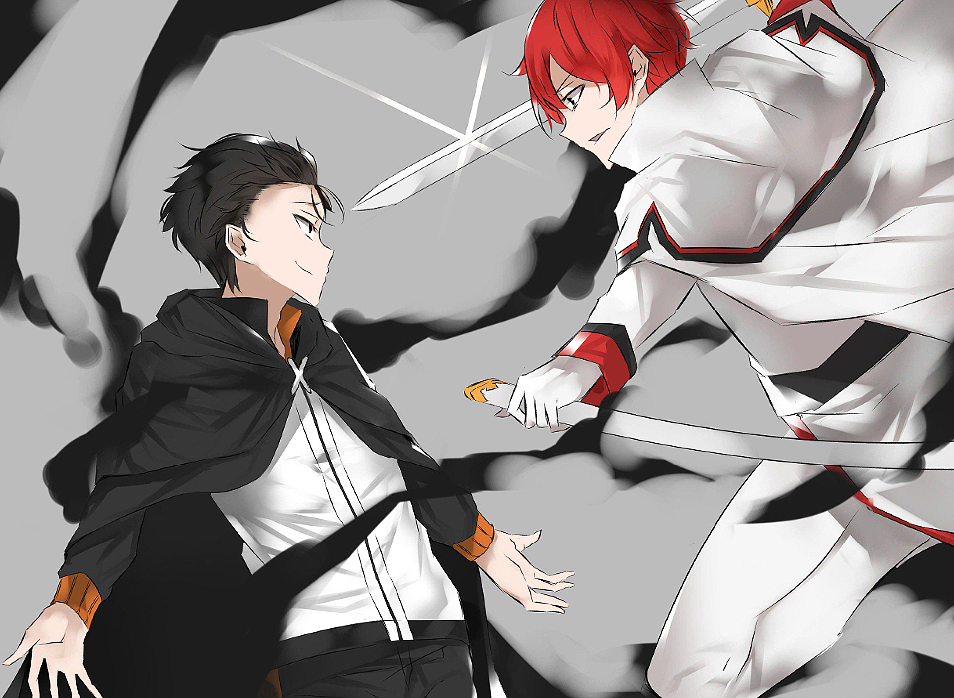 Subaru Natsuki and Reinhard van Astrea from Re:Zero HD Wallpaper