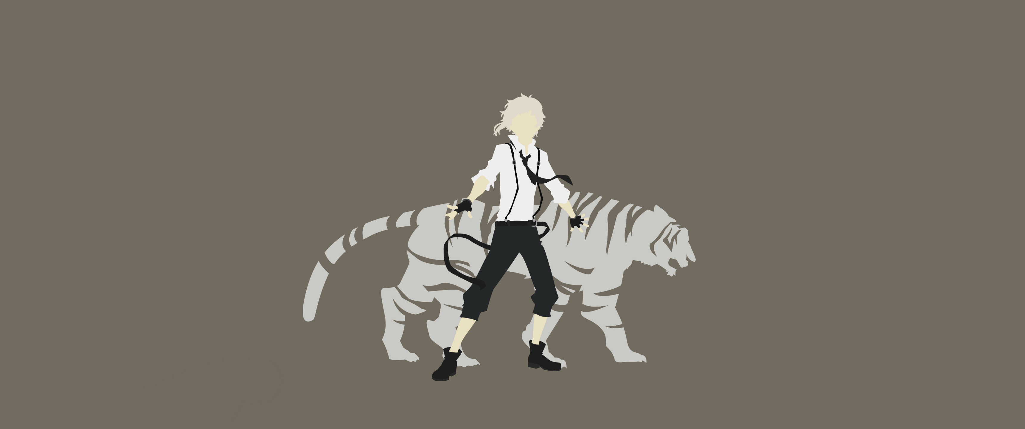 Atsushi Nakajima with a Tiger HD Wallpaper
