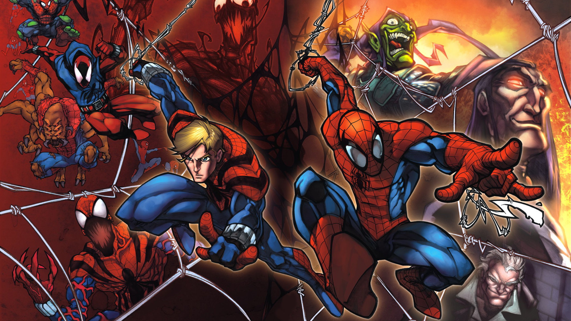 Spider-Man and Villains HD Wallpaper