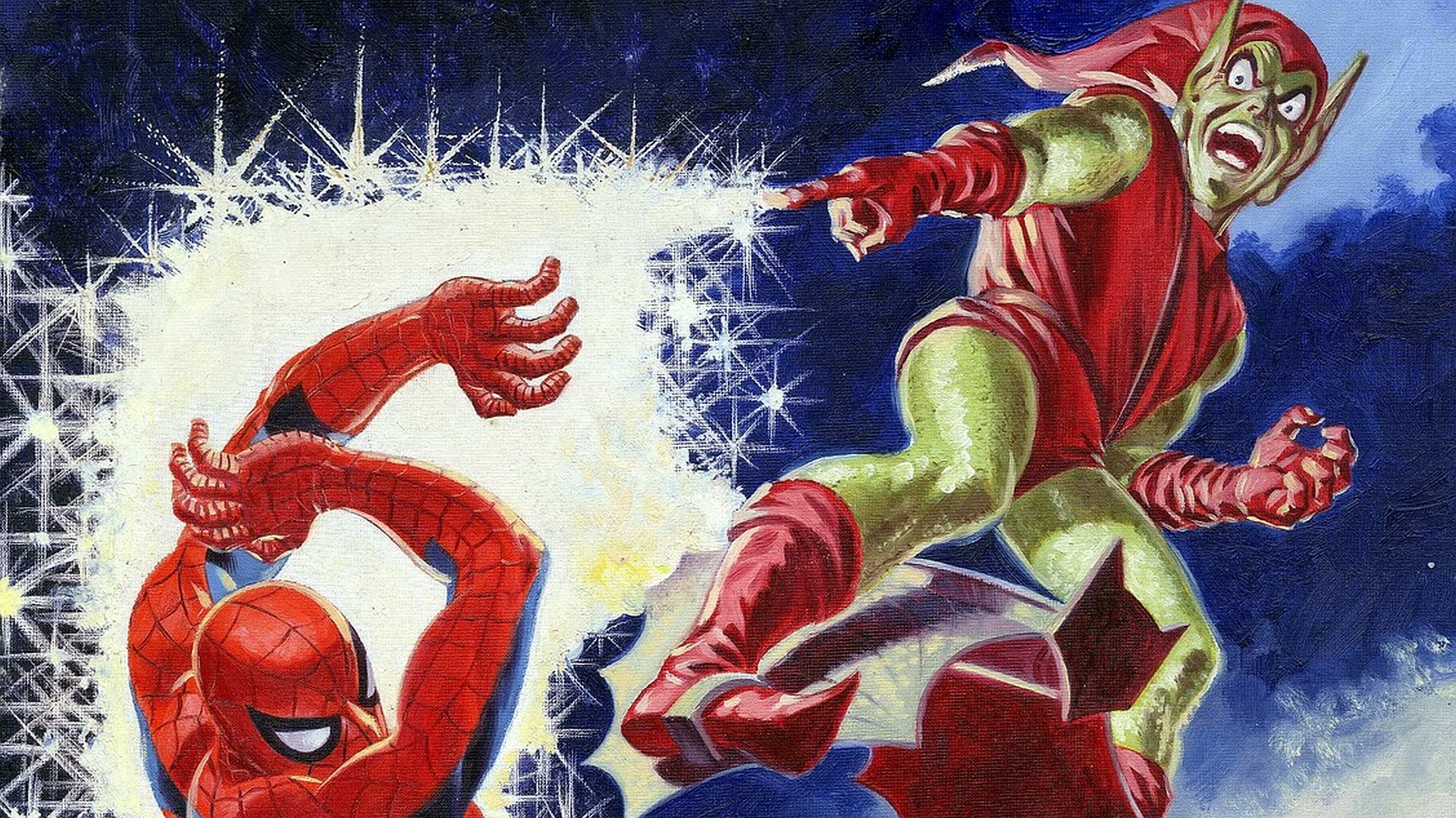 Spider-Man vs. Green Goblin HD Wallpaper