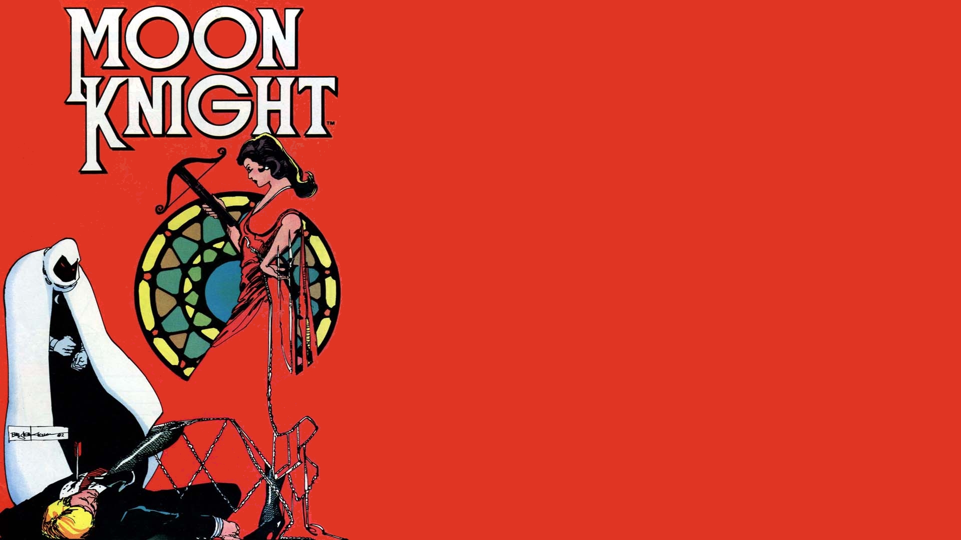 Moon Knight comic cover with characters HD Wallpaper