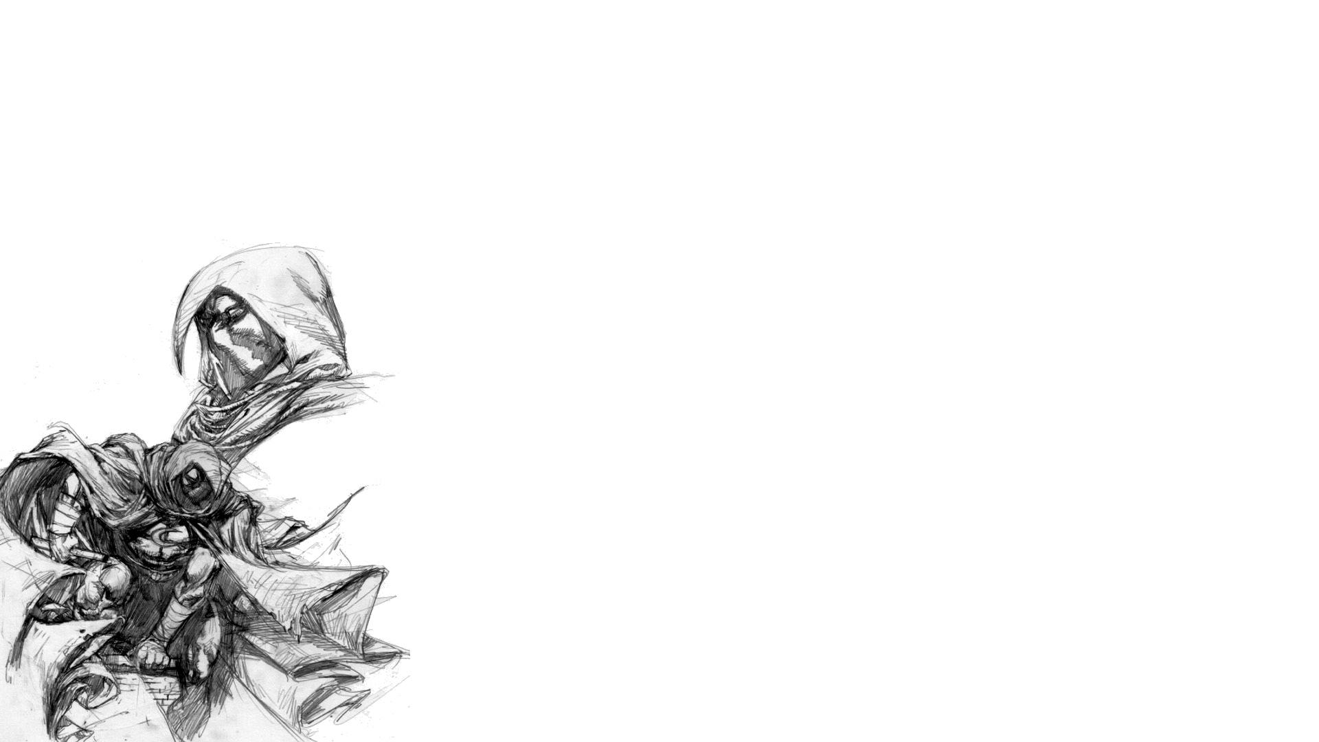 Moon Knight sketch HD Wallpaper