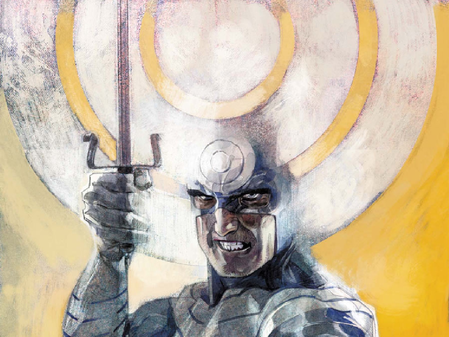 Moon Knight holding a weapon HD Wallpaper